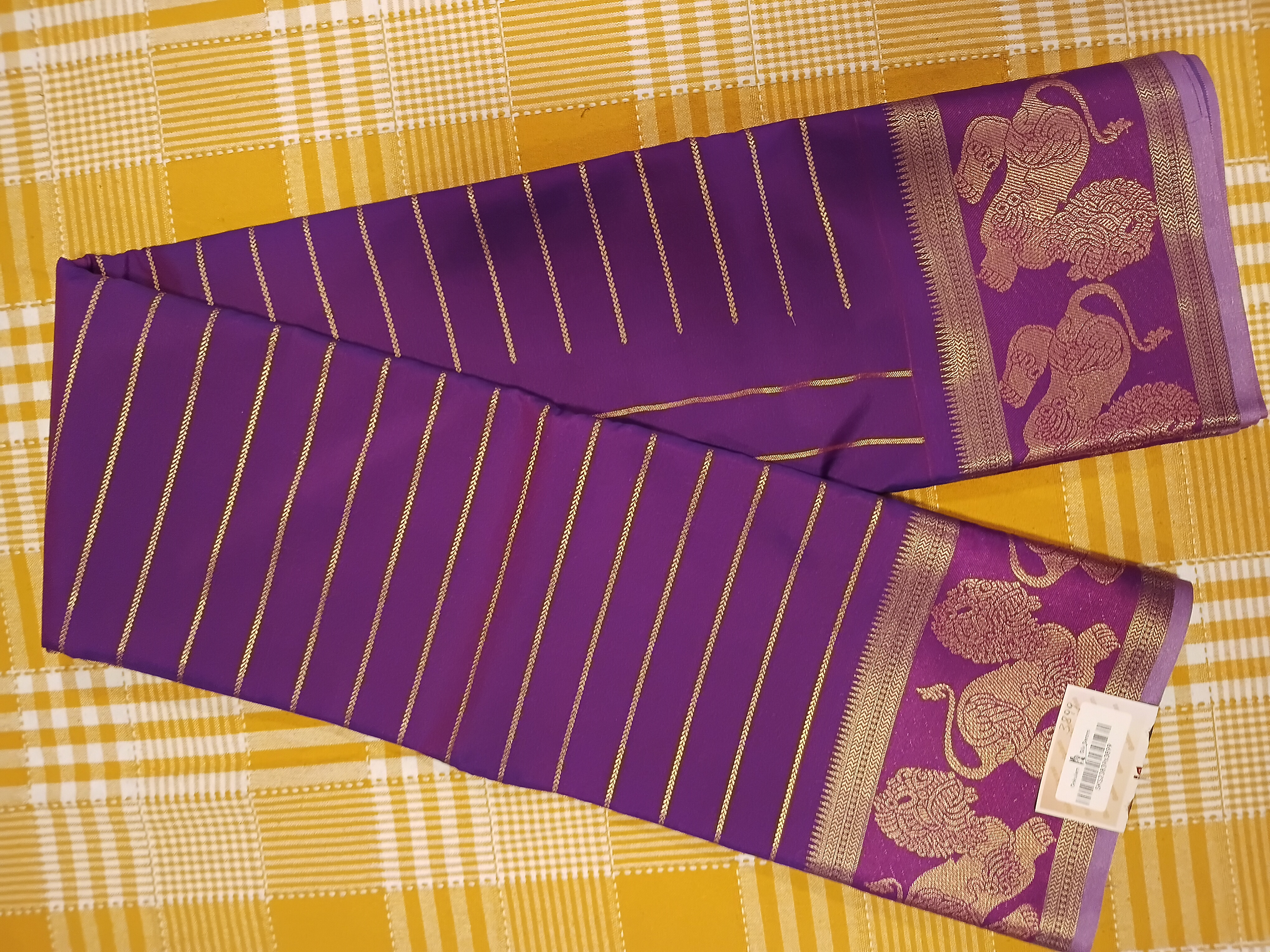 Semi Kanchi silk Saree 176 view 2