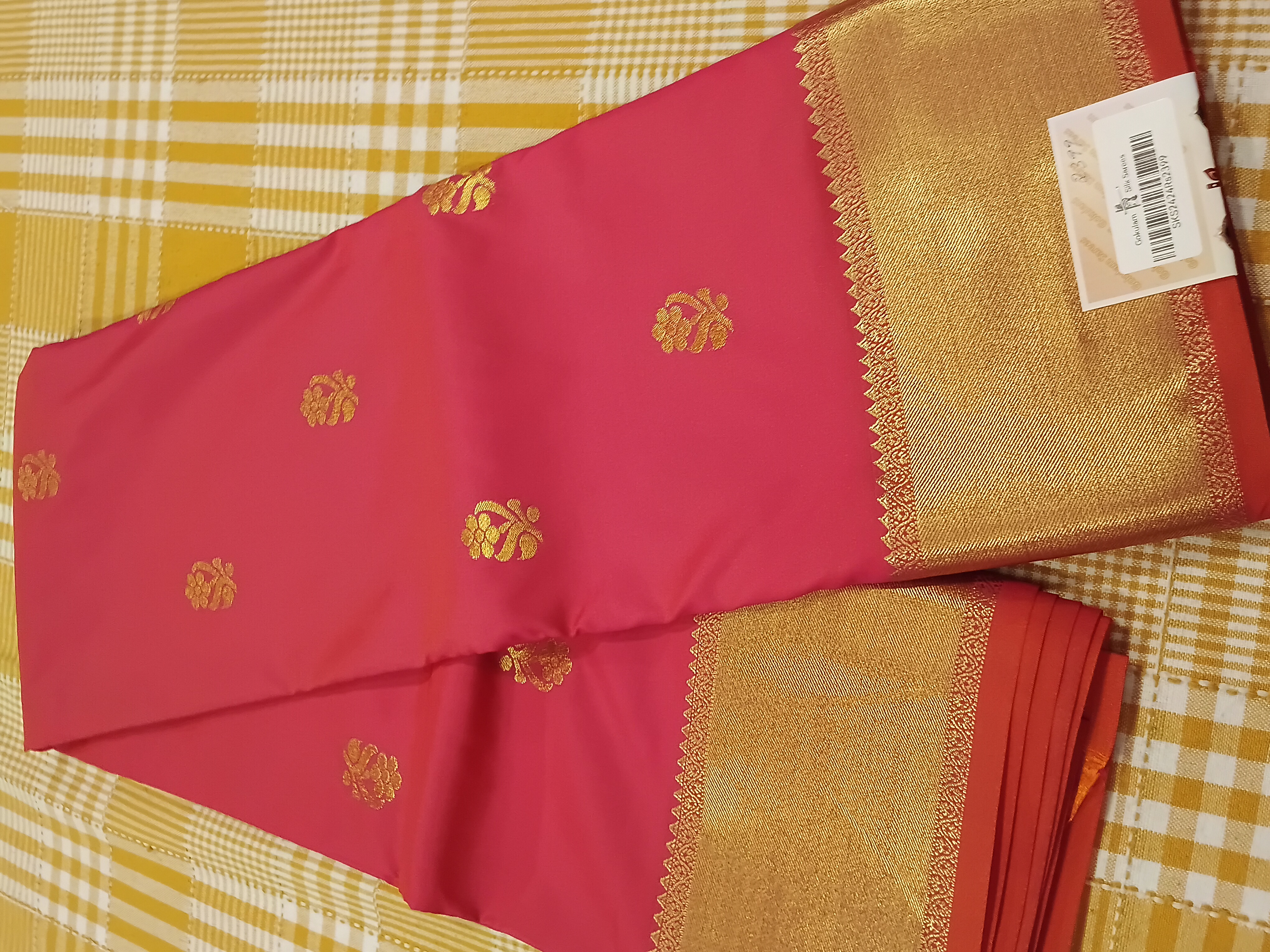Semi Silk Saree 160 view 2