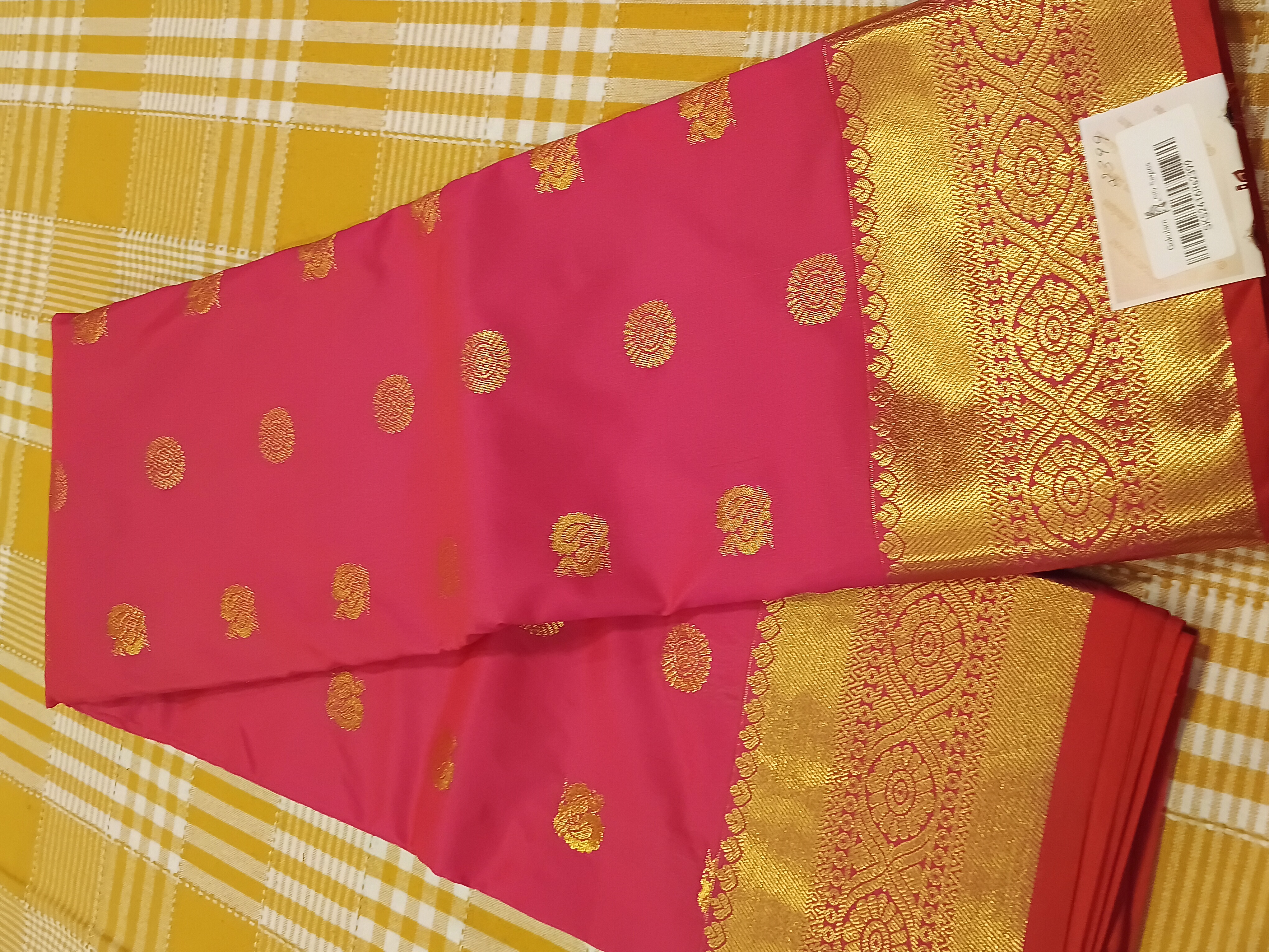 Semi Silk Saree Pink 155 view 2