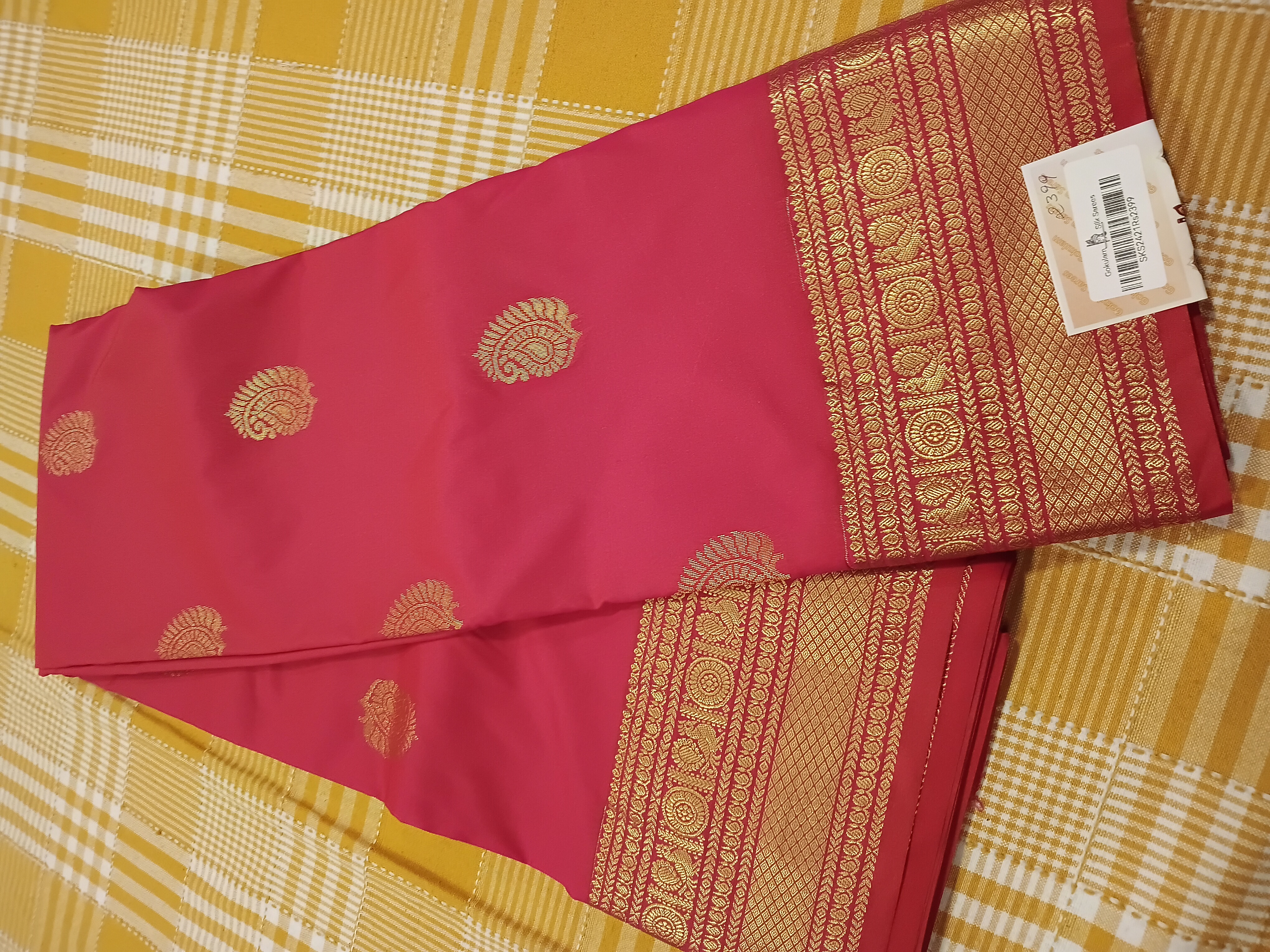 Semi Silk Sareee 153 view 2