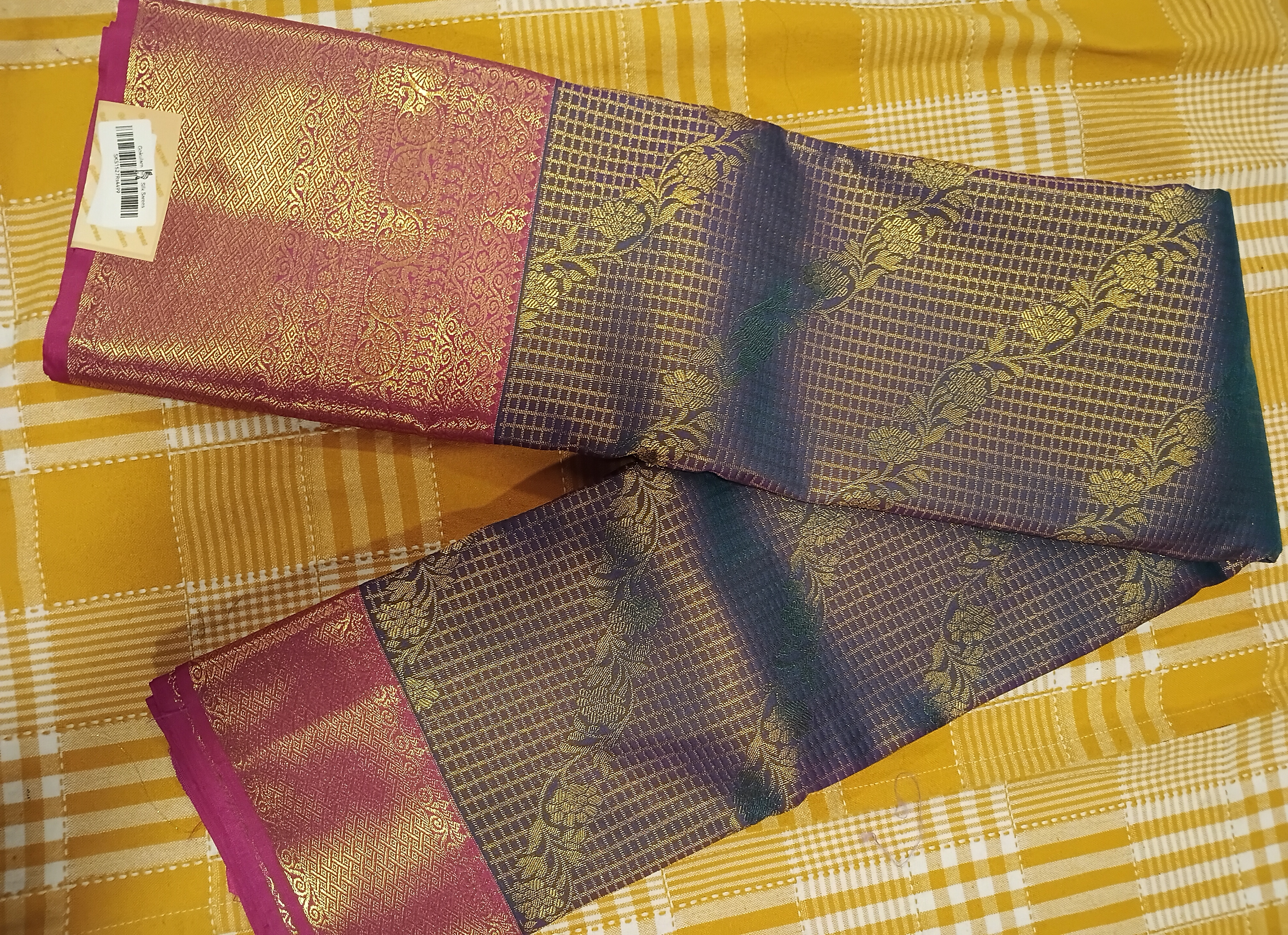 Semi Kanchi Silk Saree 135 view 2