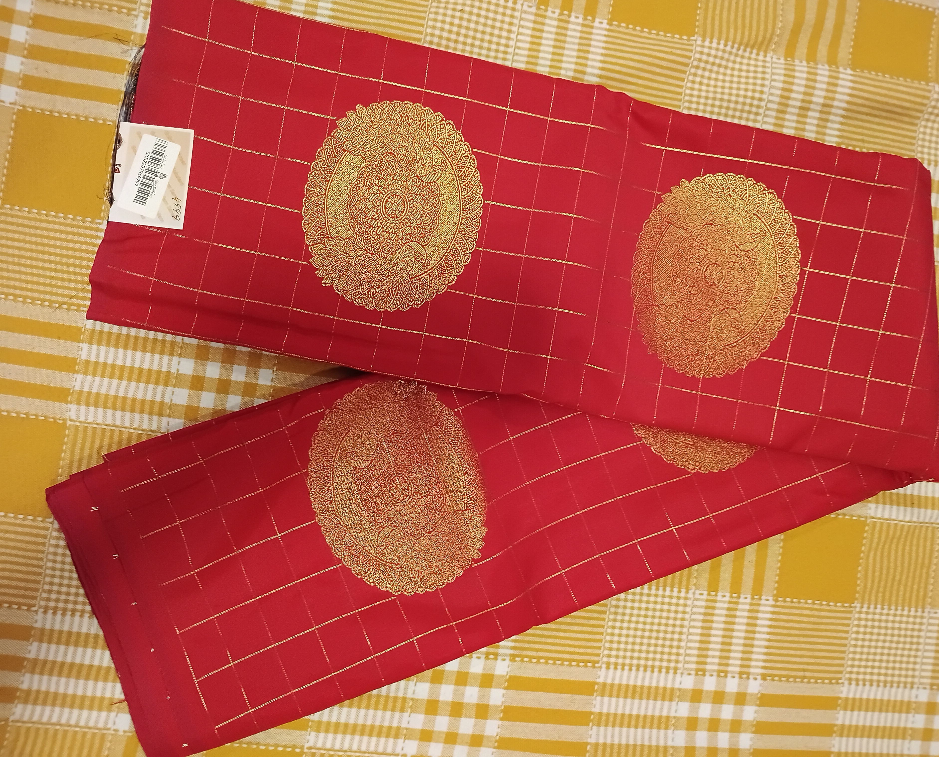 Semi Kanchi Silk Saree 127 view 2