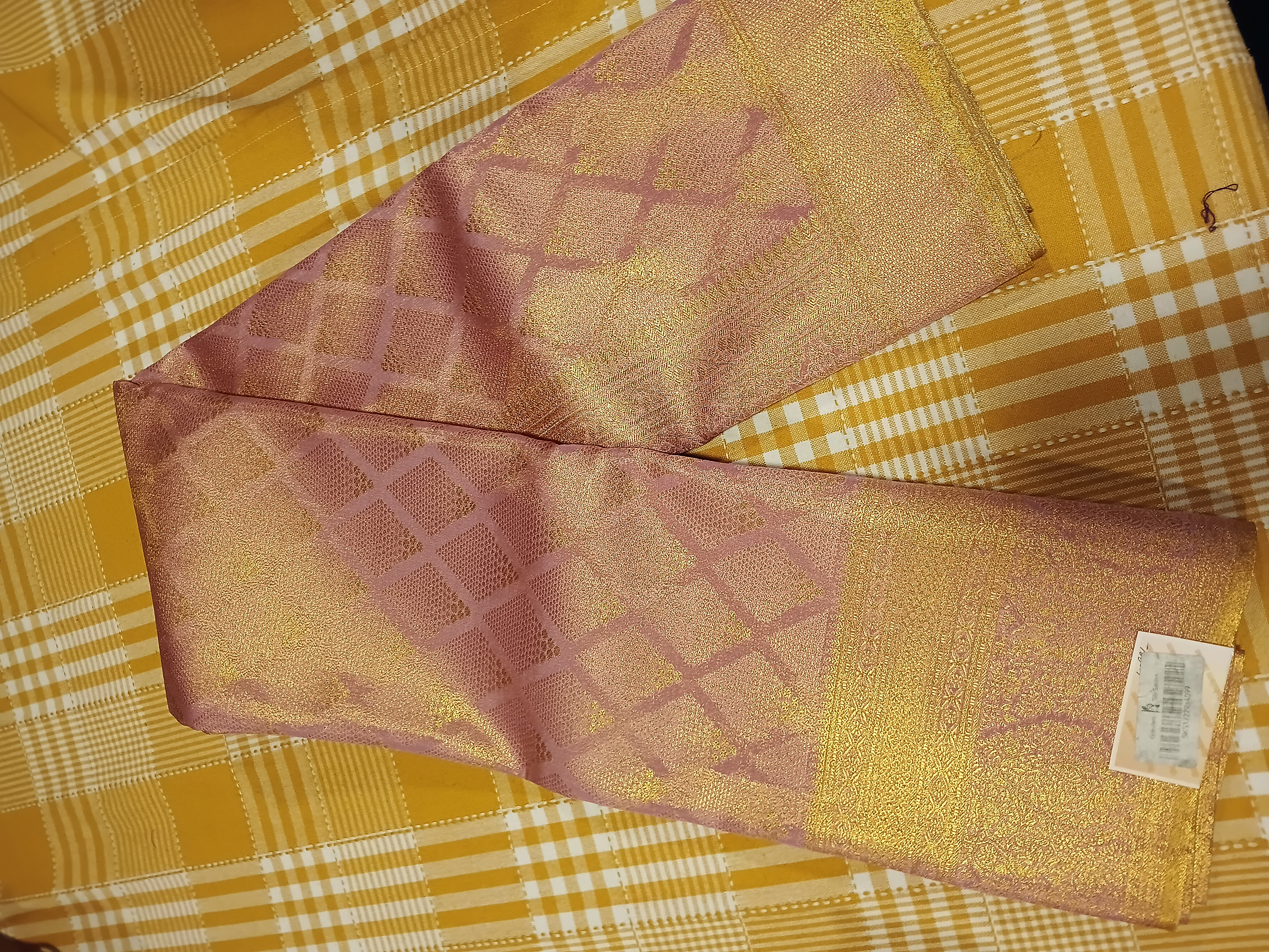 Semi Kanchi Silk Saree Light Pink 121 view 2