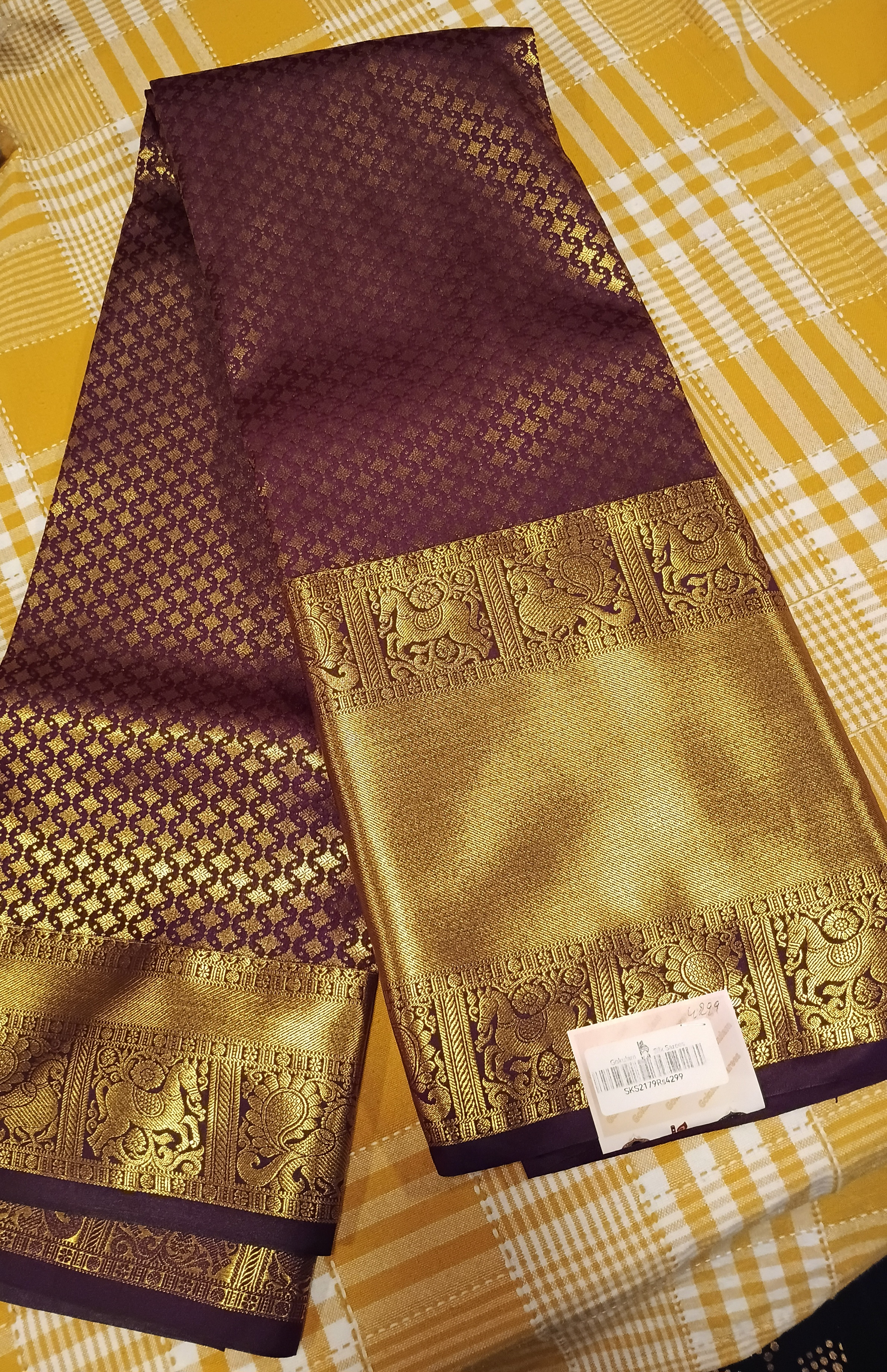 Semi Kanchi Silk Saree 119 view 2