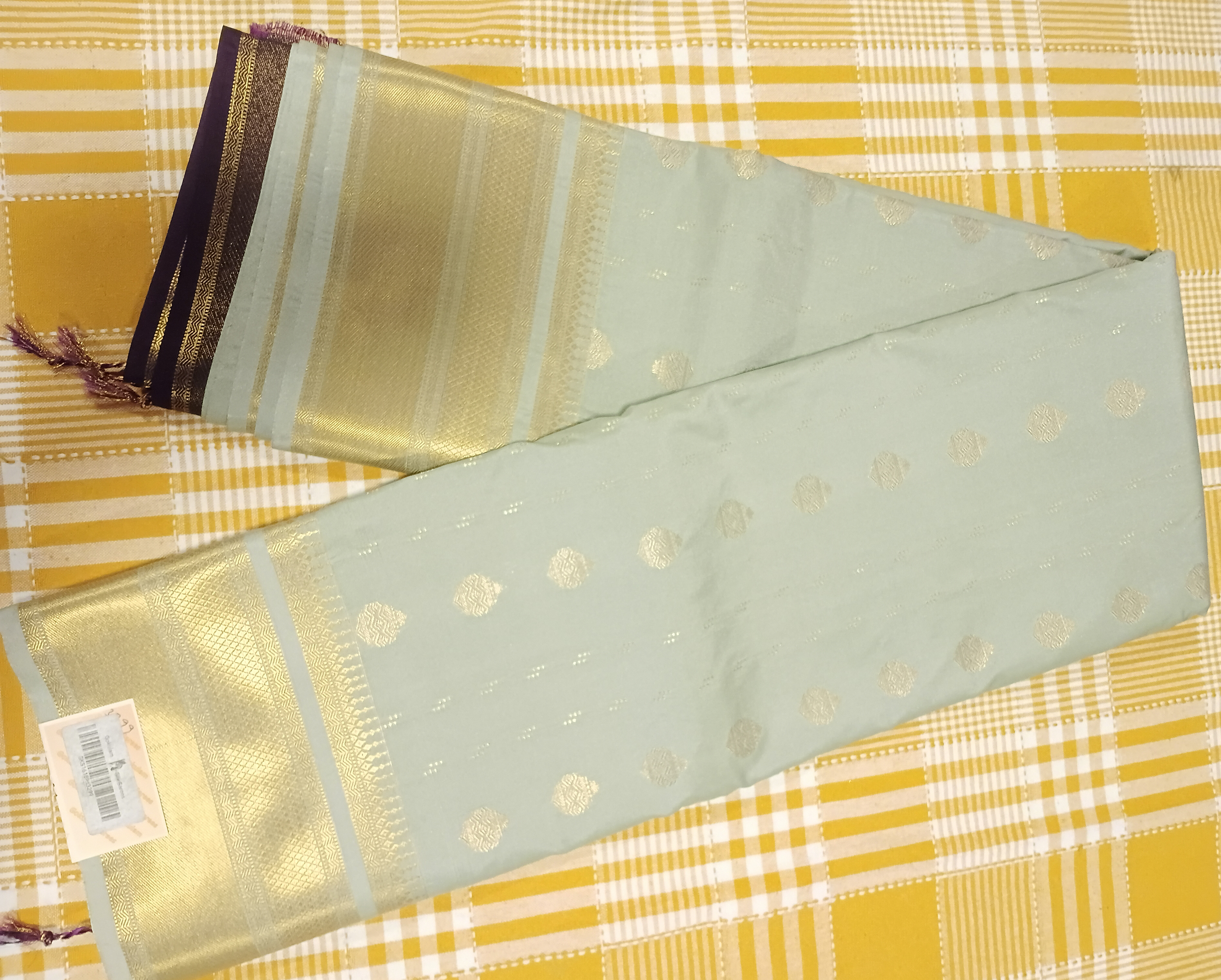 Semi Kanchi Silk Saree 102 view 2