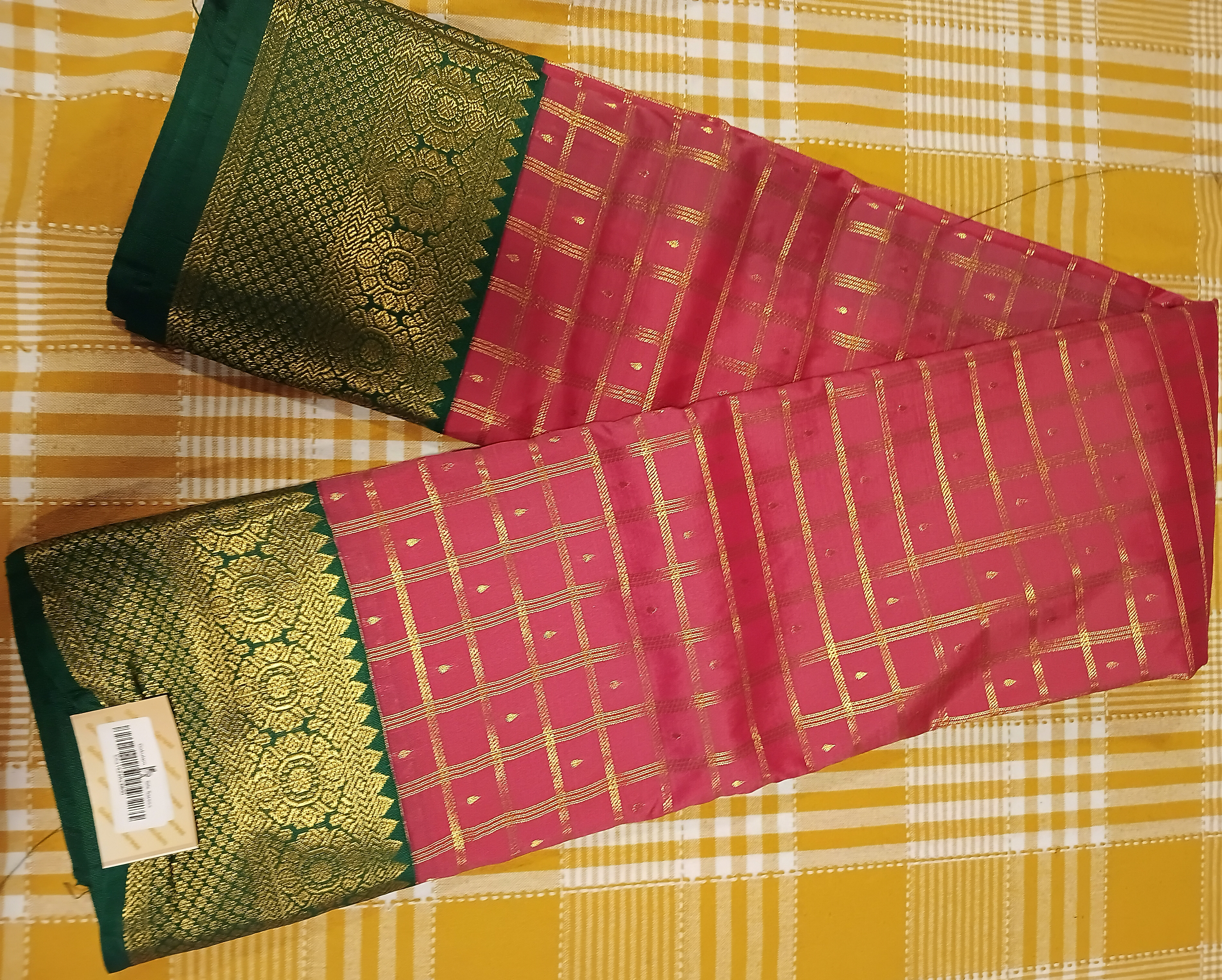 Semi Kanchi Silk Saree 096 view 2
