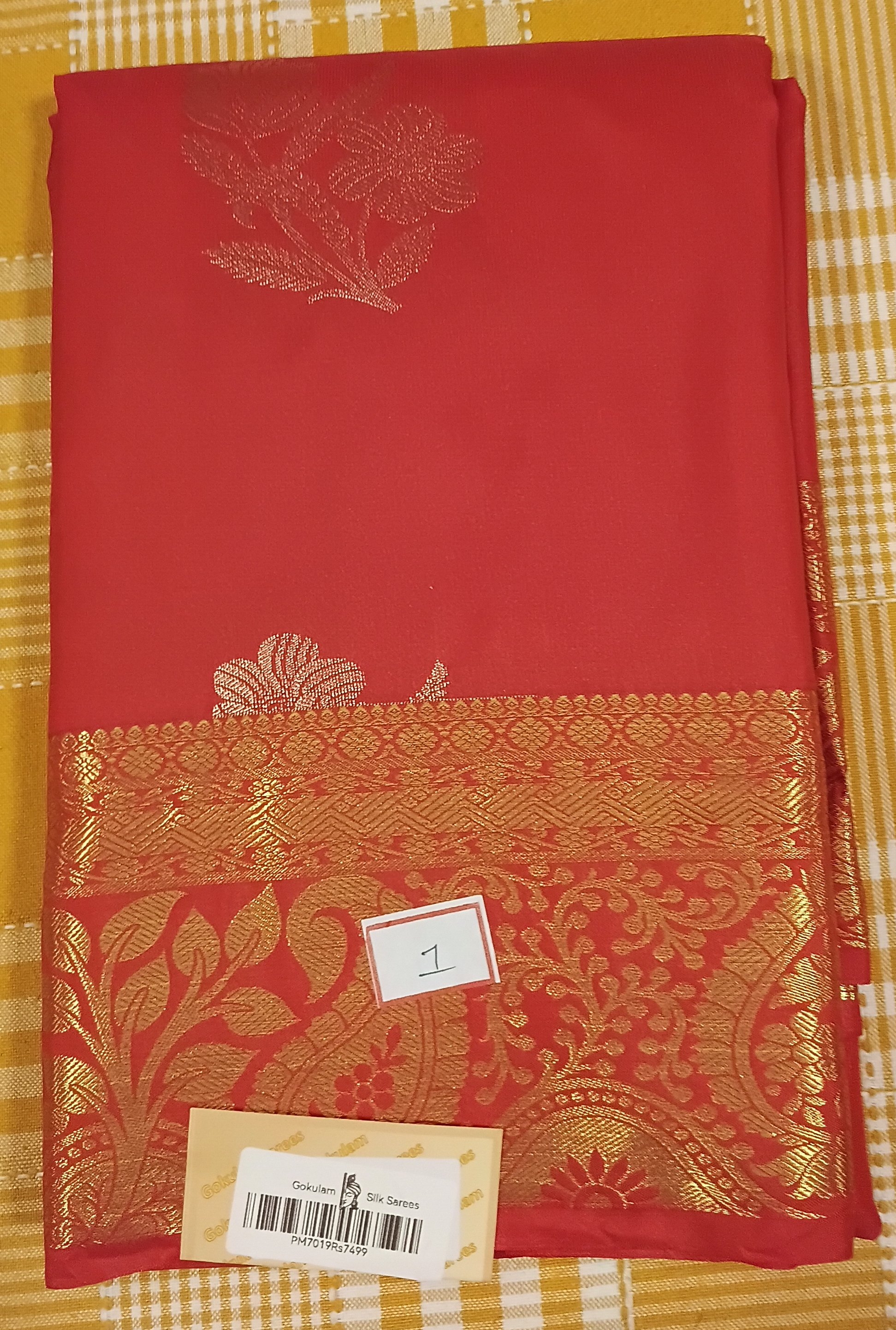 Red Pure Silk Saree 140 view 2