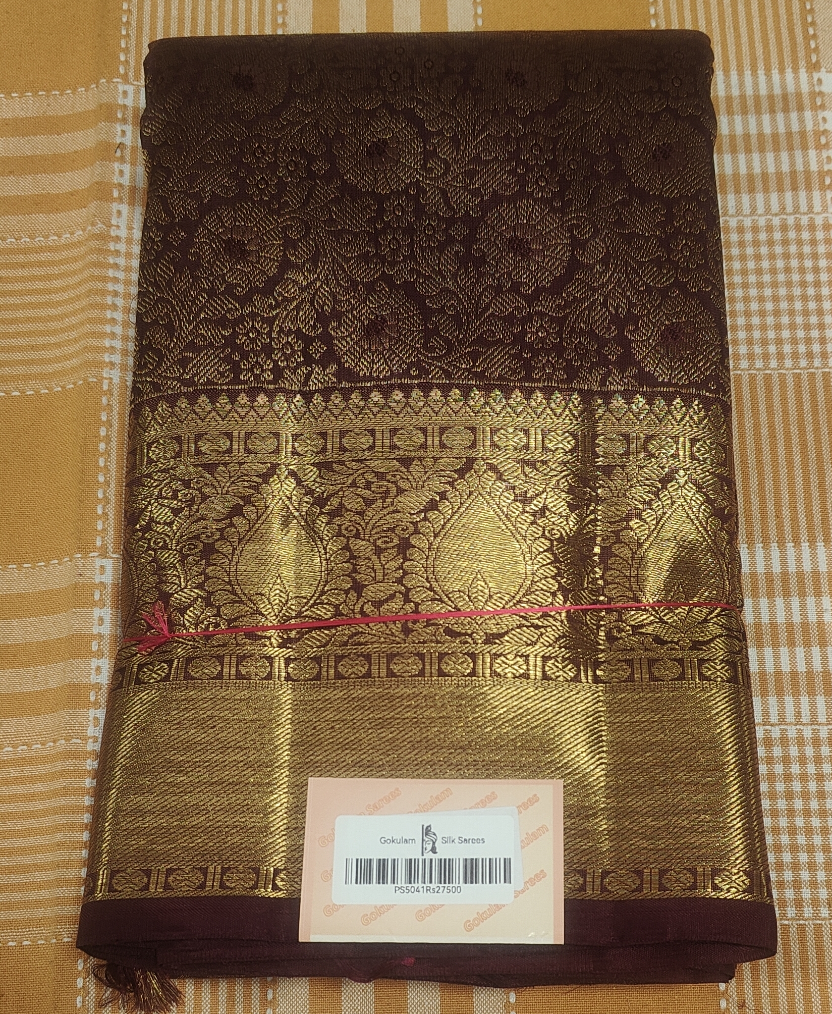 Brown Kanchipuram Pure Silk 138 view 2