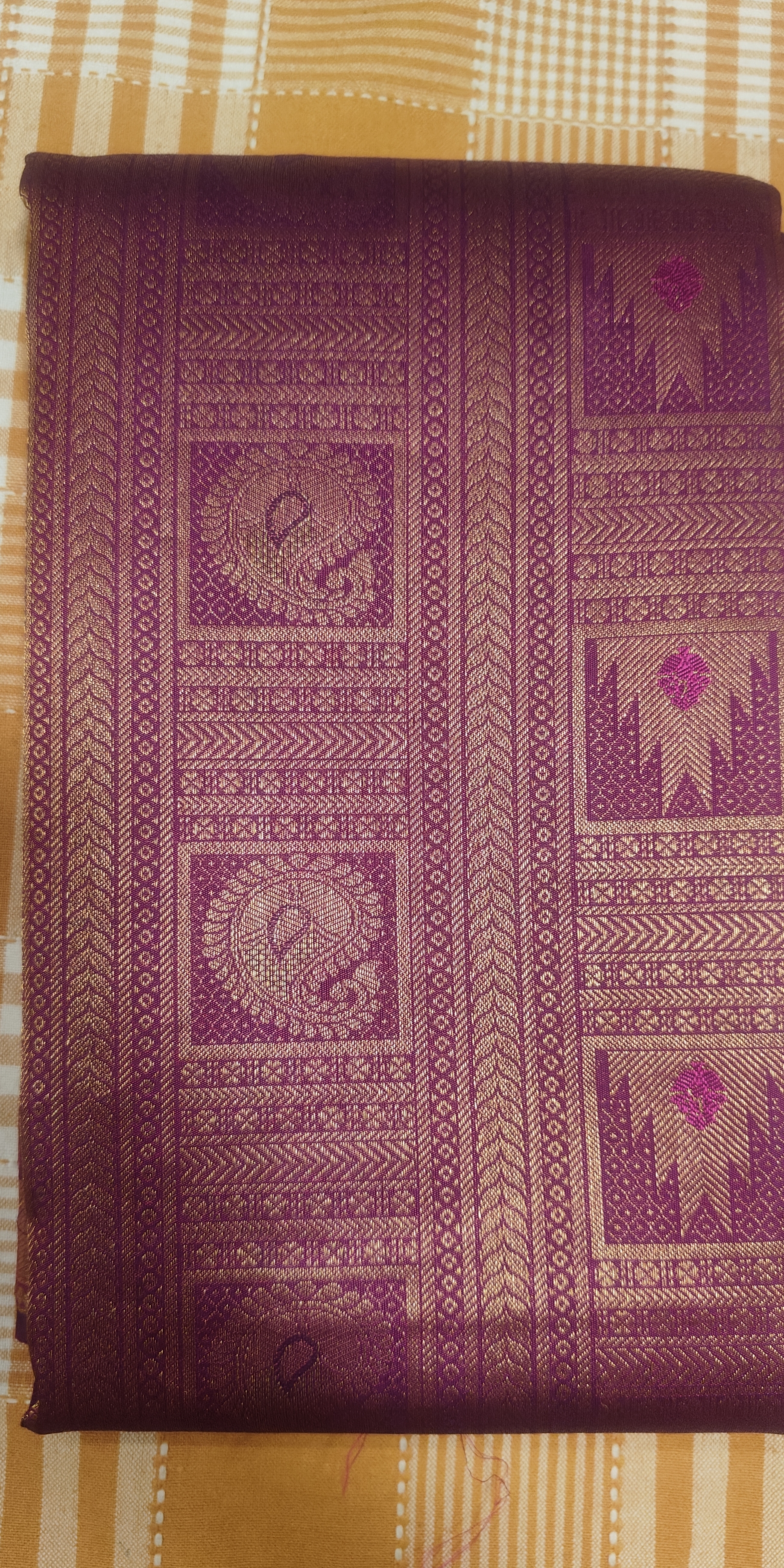 Kanchipuram Silk Saree Purple 127 view 2