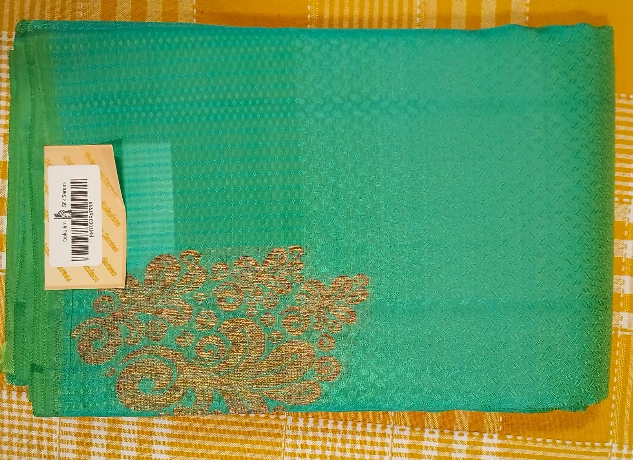 Green Pure Silk Saree 103 view 2