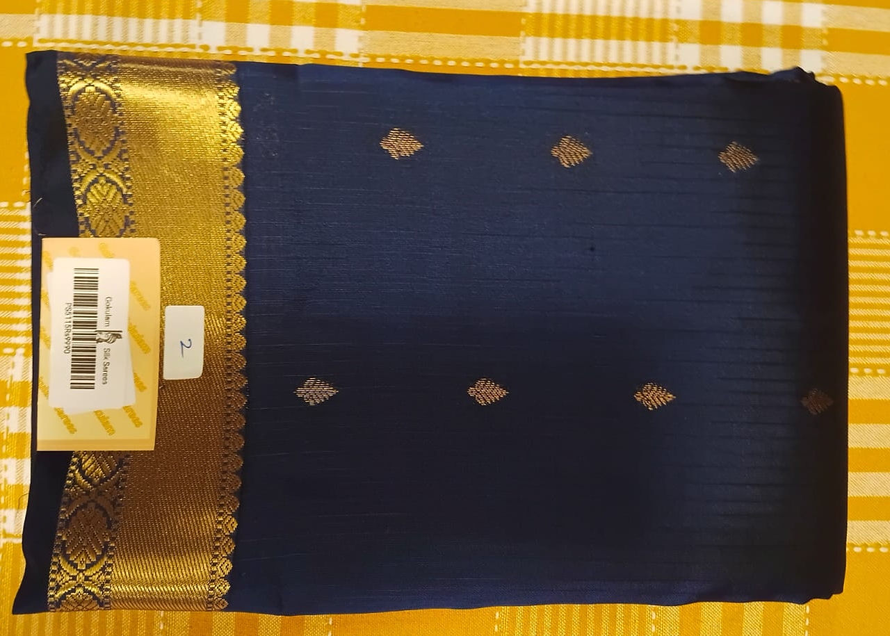 Blue Purw Silk Saree 091 view 2