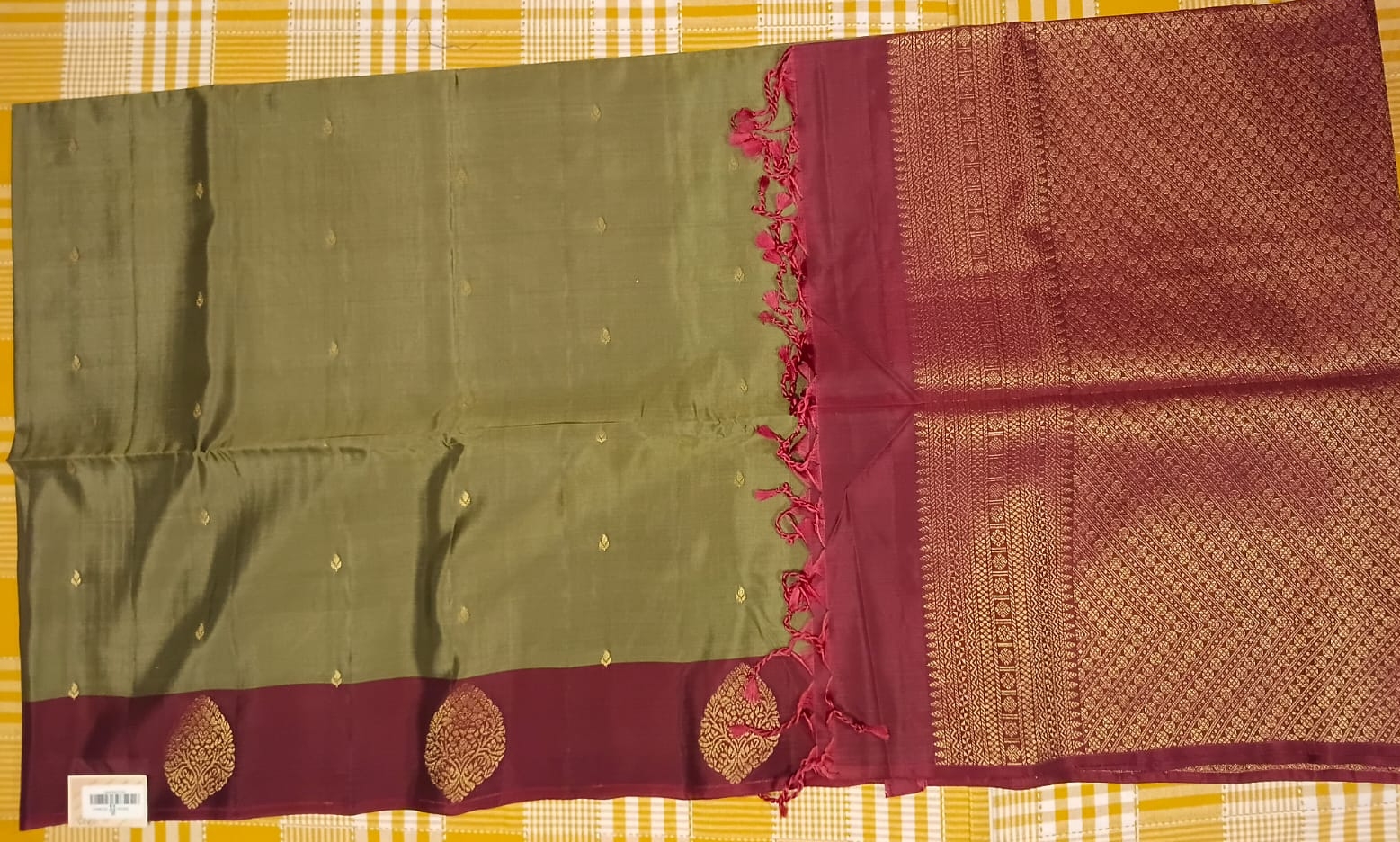 Pure Silk Saree 080 view 2