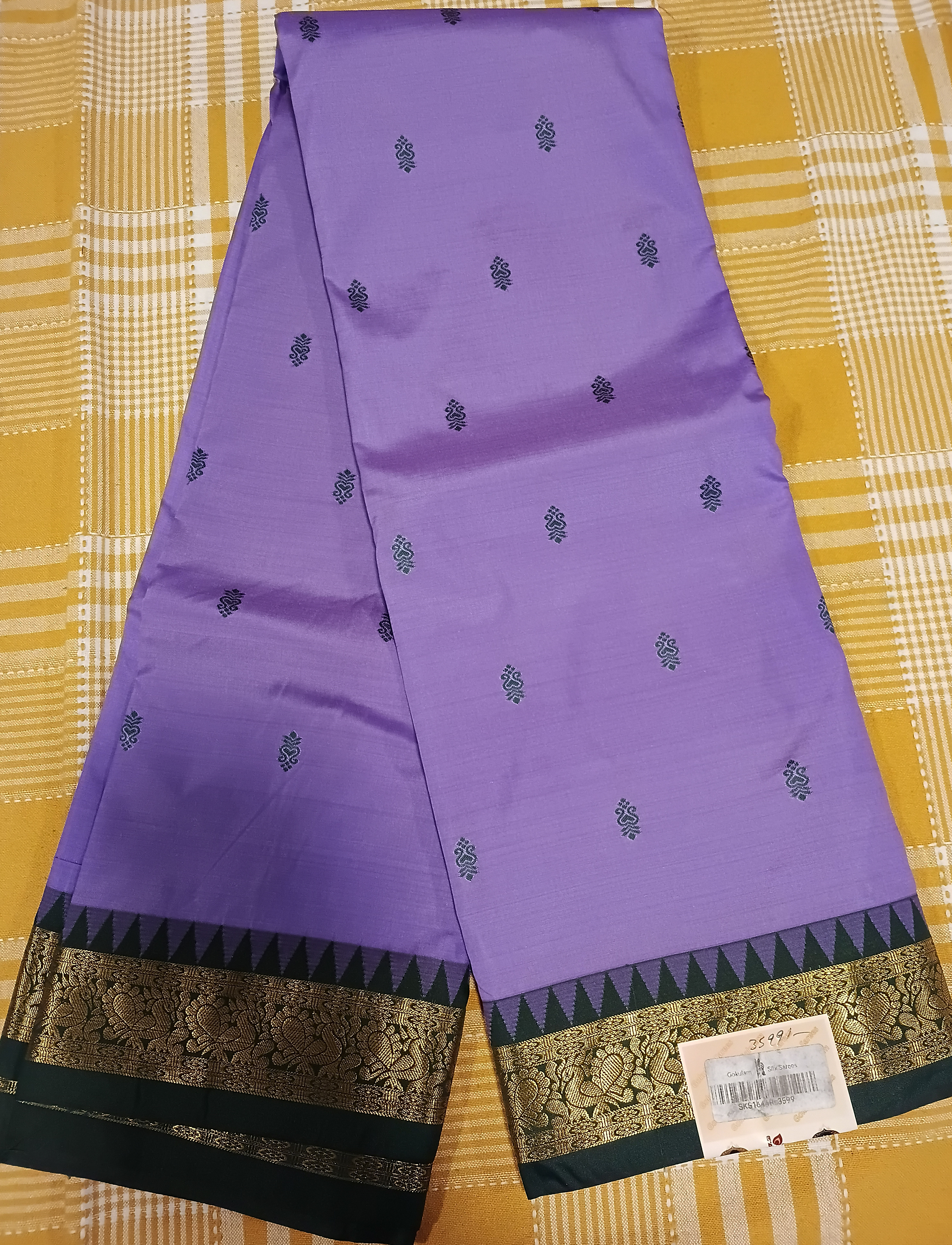 Semi Kanchi Silk Saree 085 view 2