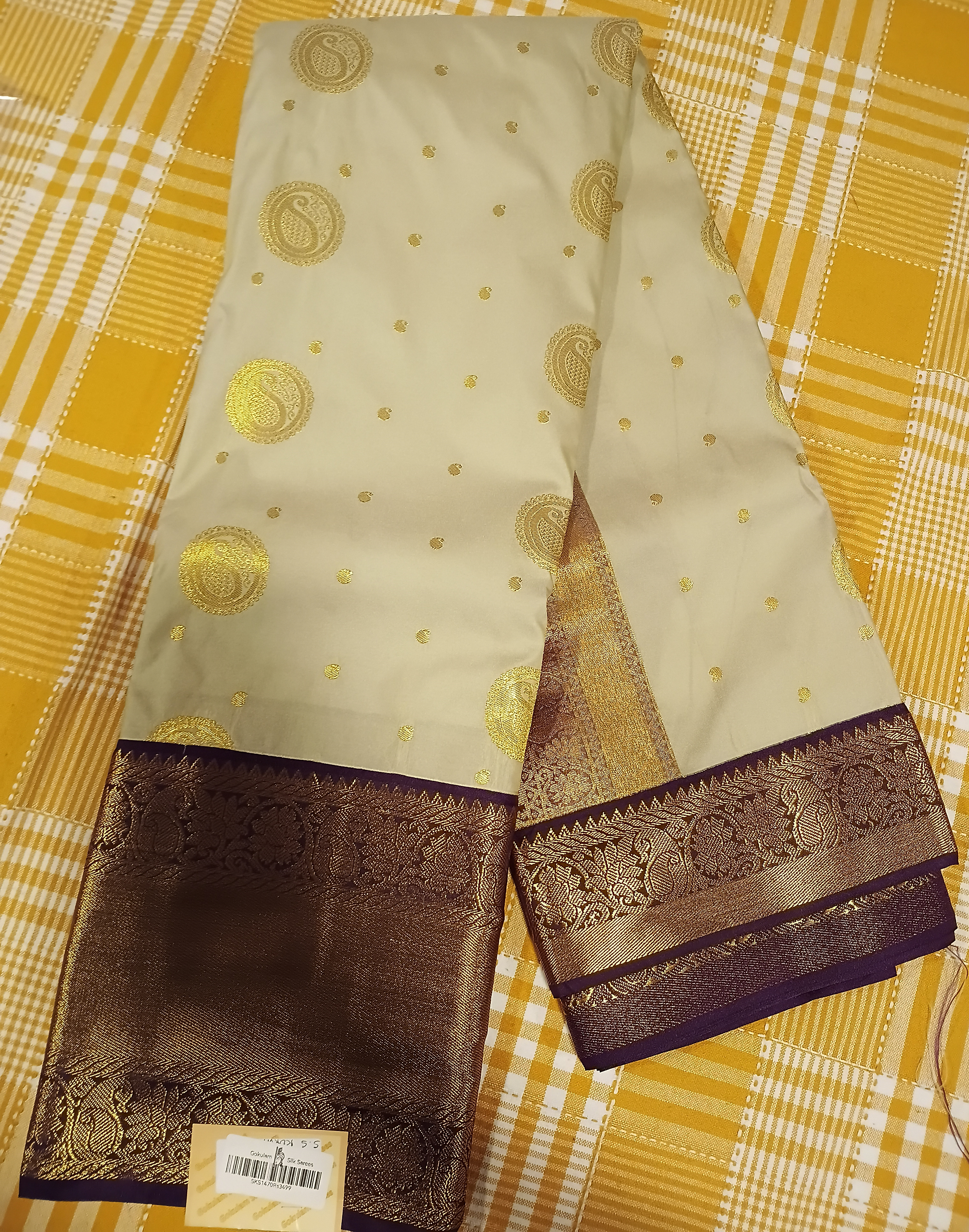 Semi Kanchi Silk Saree 084 view 2
