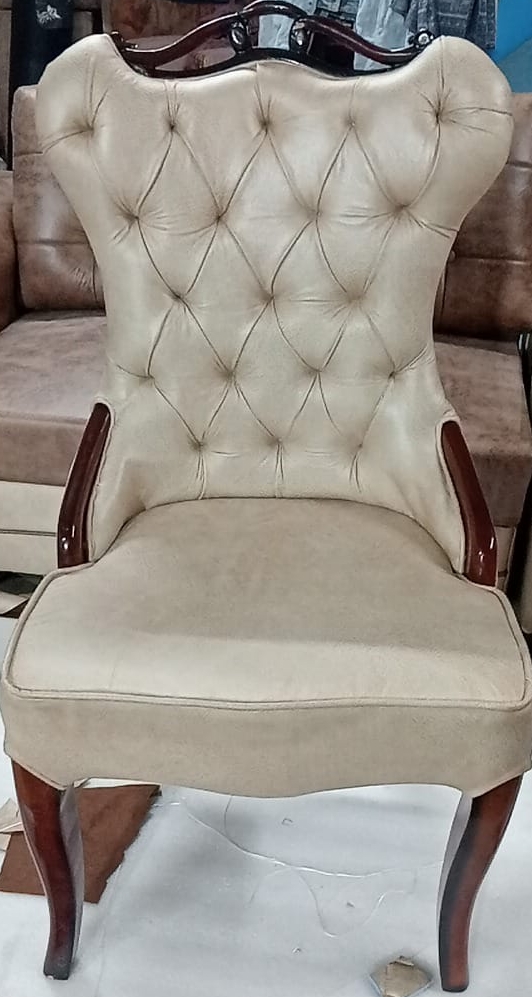 Elegant Upholstered Chair view 2