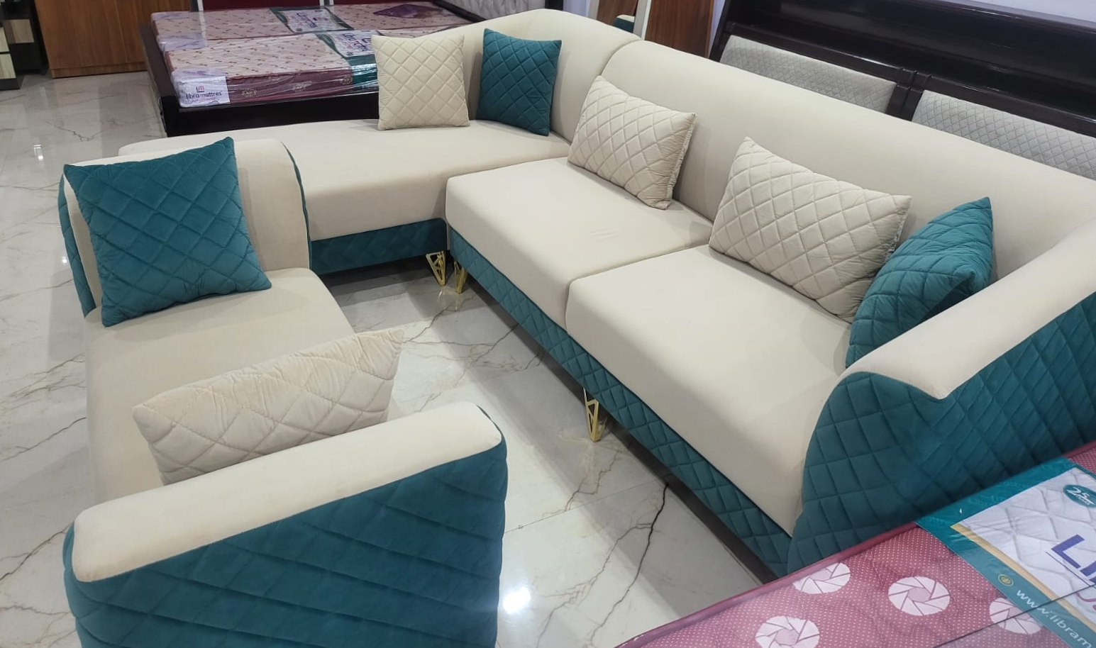 Luxury Corner Sofa Set view 2