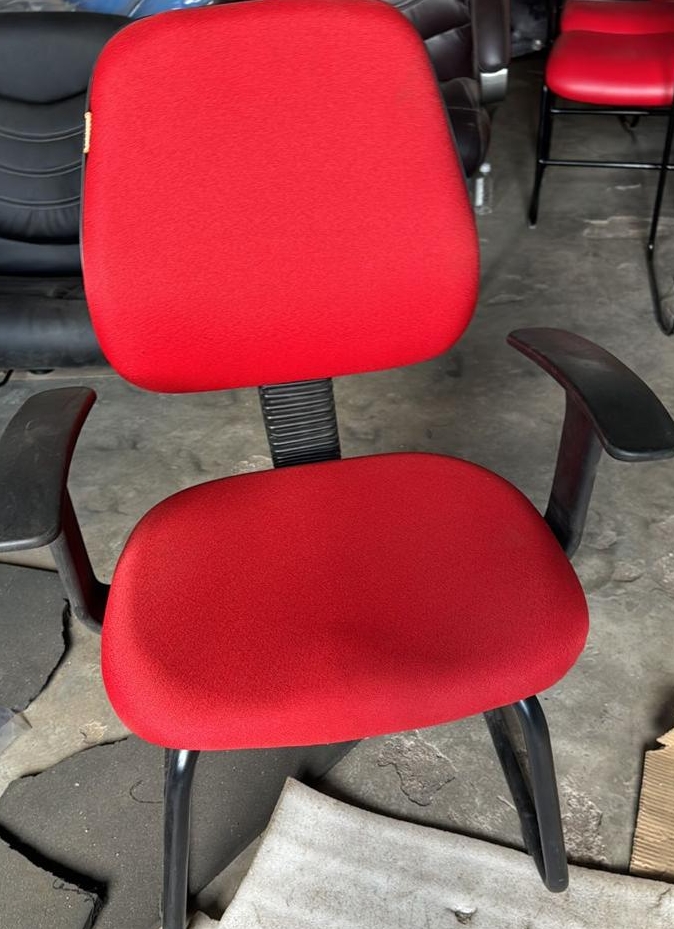 Ergonomic Red Office Chair view 2