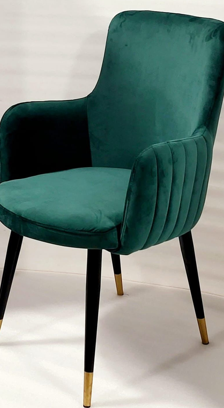 Lux Velvet Accent Chair view 2