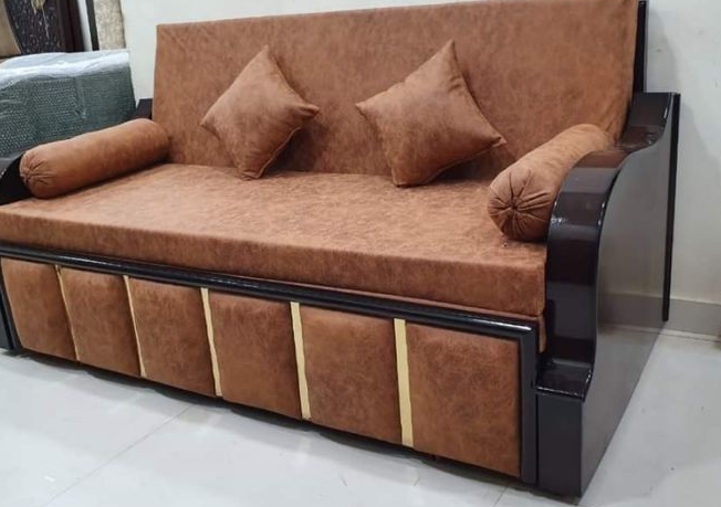 Elegant Brown Sofa view 2