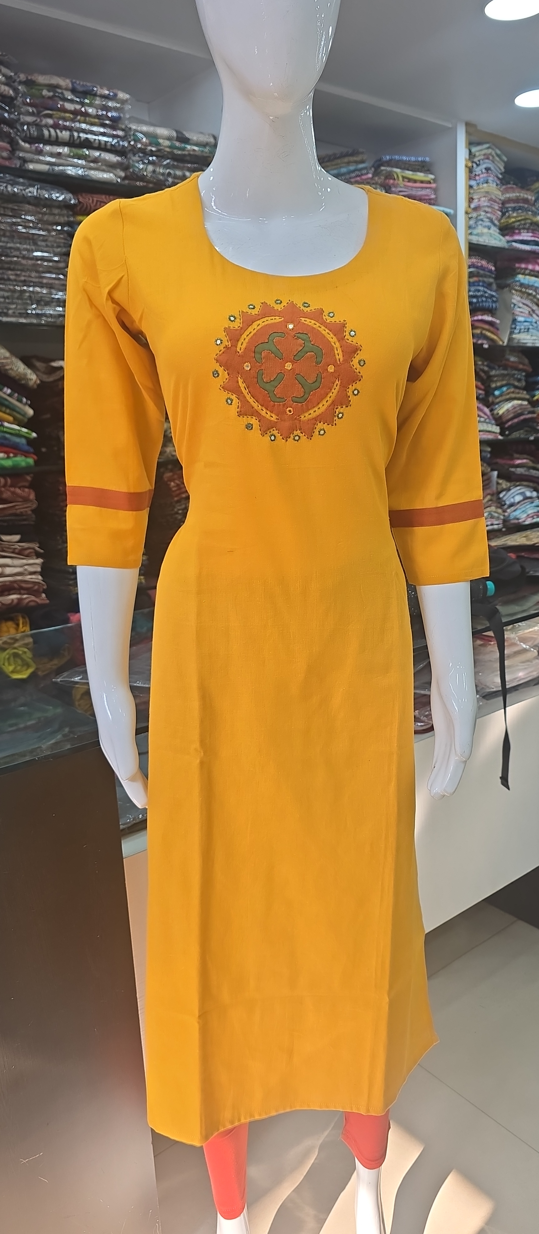 Yellow Kurti view 2