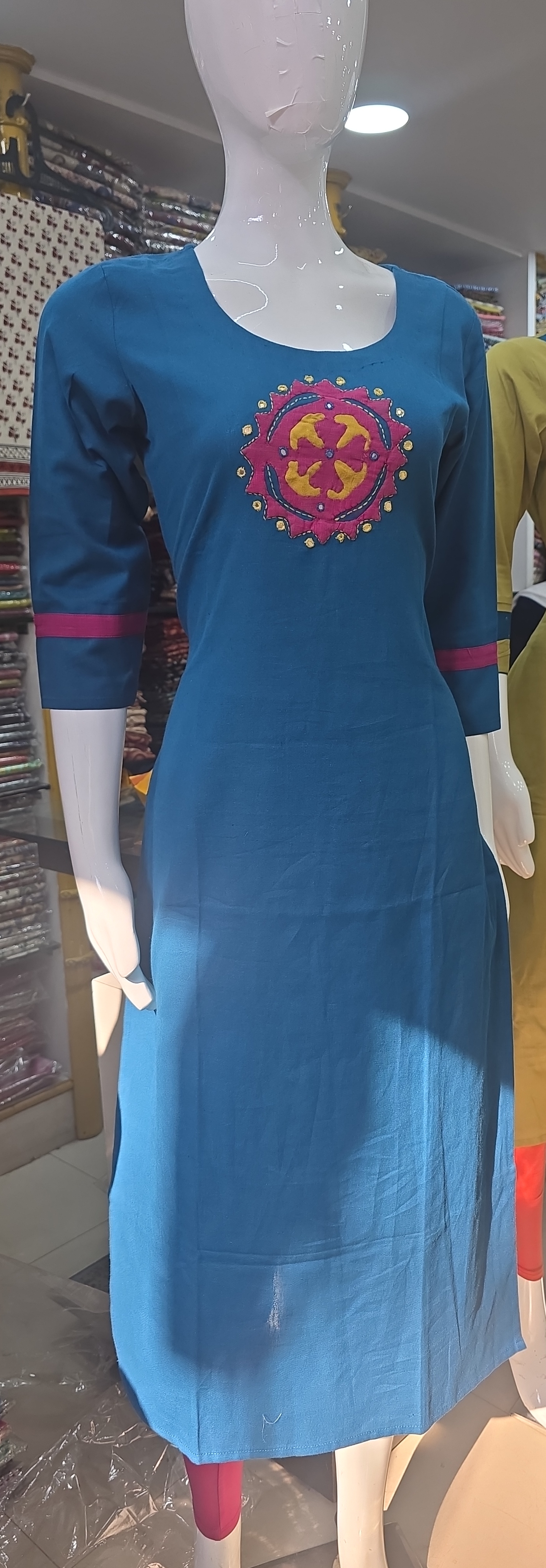 Embroidered Kurta view 2