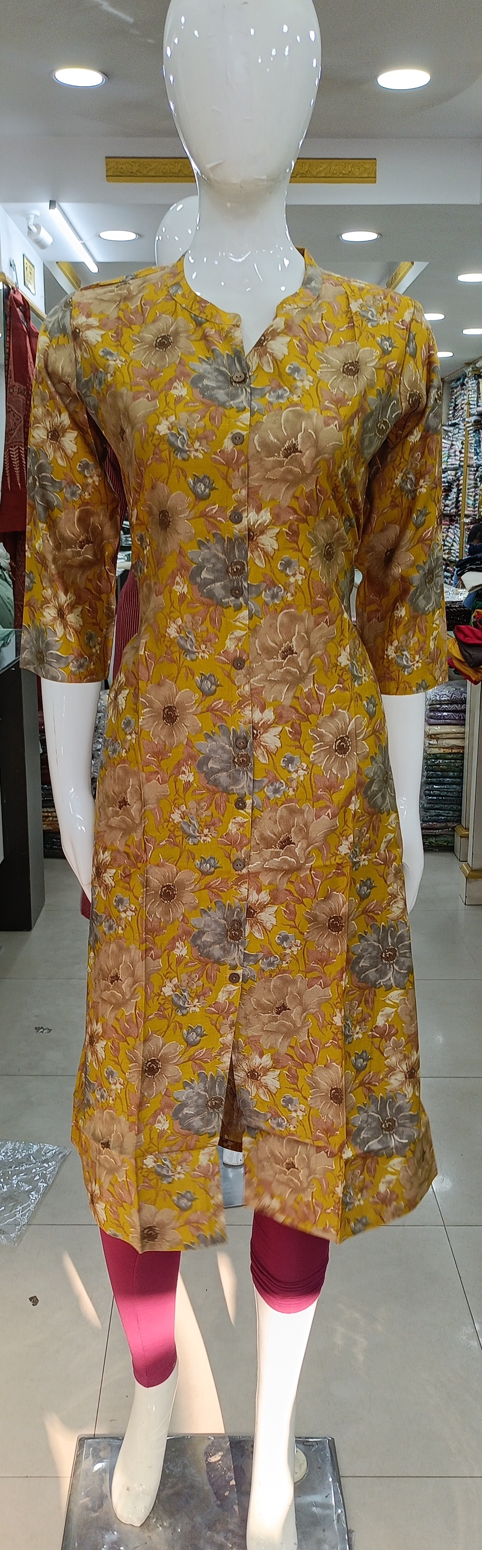 Designer Floral Kurta view 2