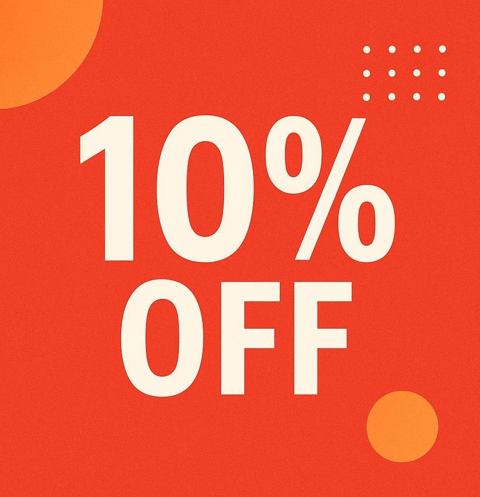 Flat 10% Off