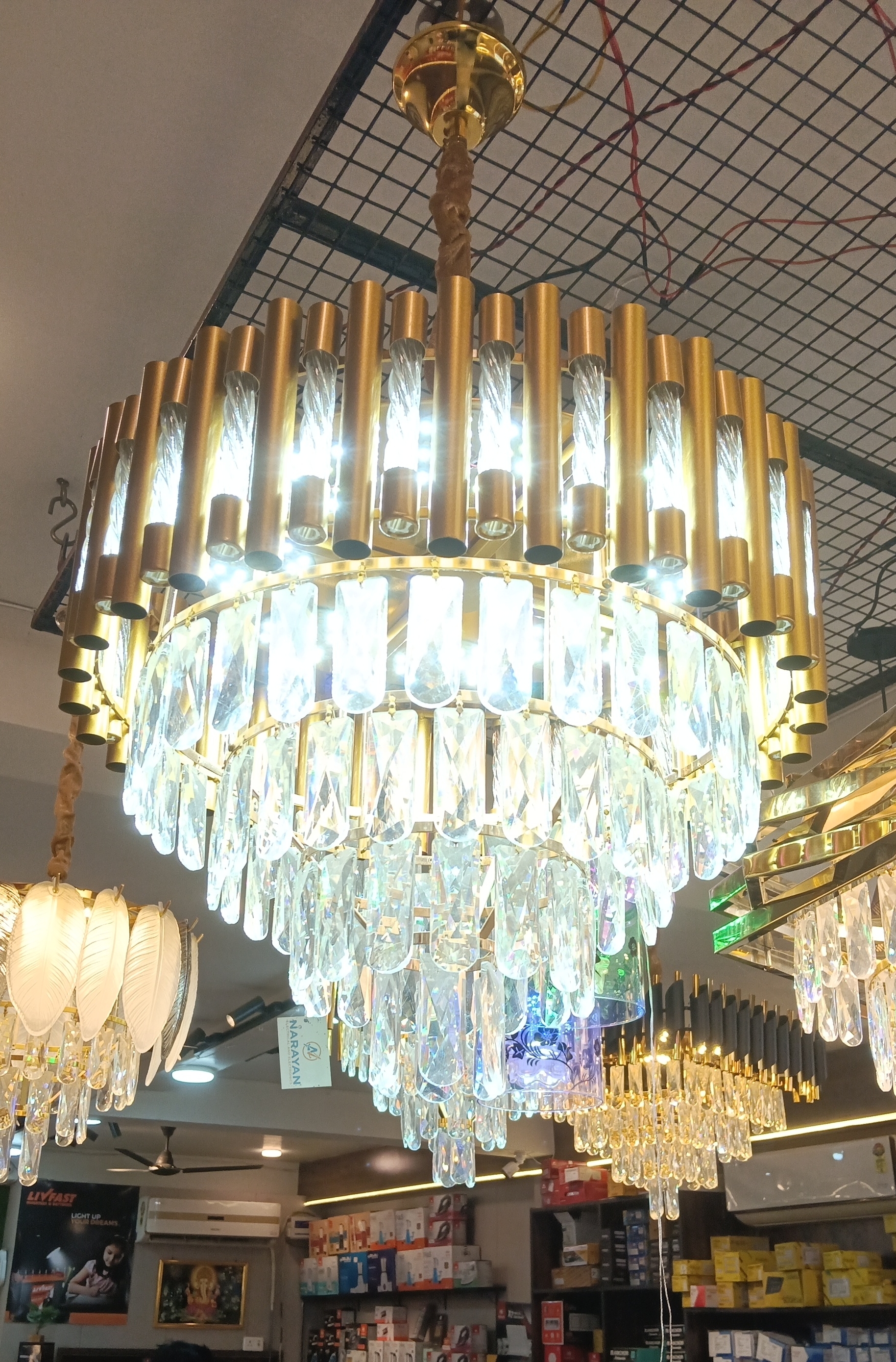 Luxurious Crystal Chandelier view 2