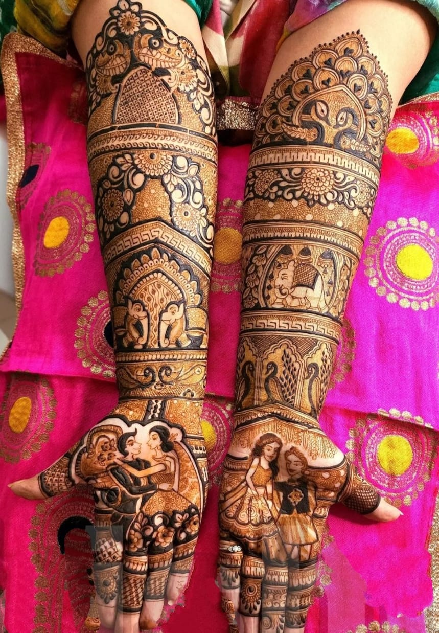 Intricate Bridal Mehandi Designs view 2