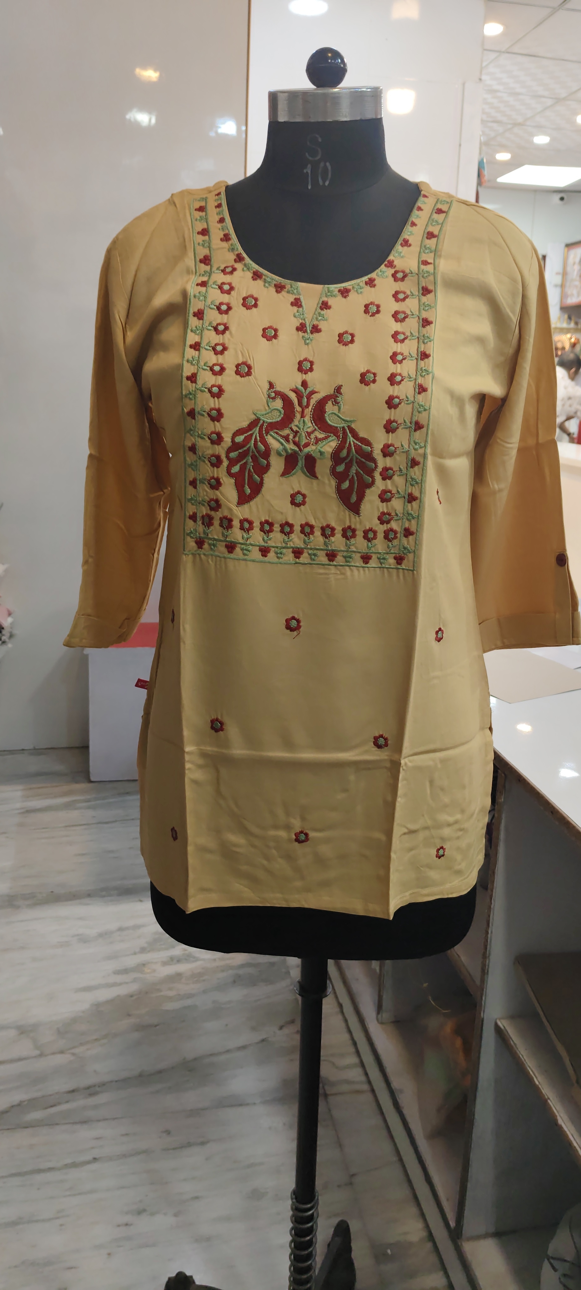 Embroidered Short Kurti view 2