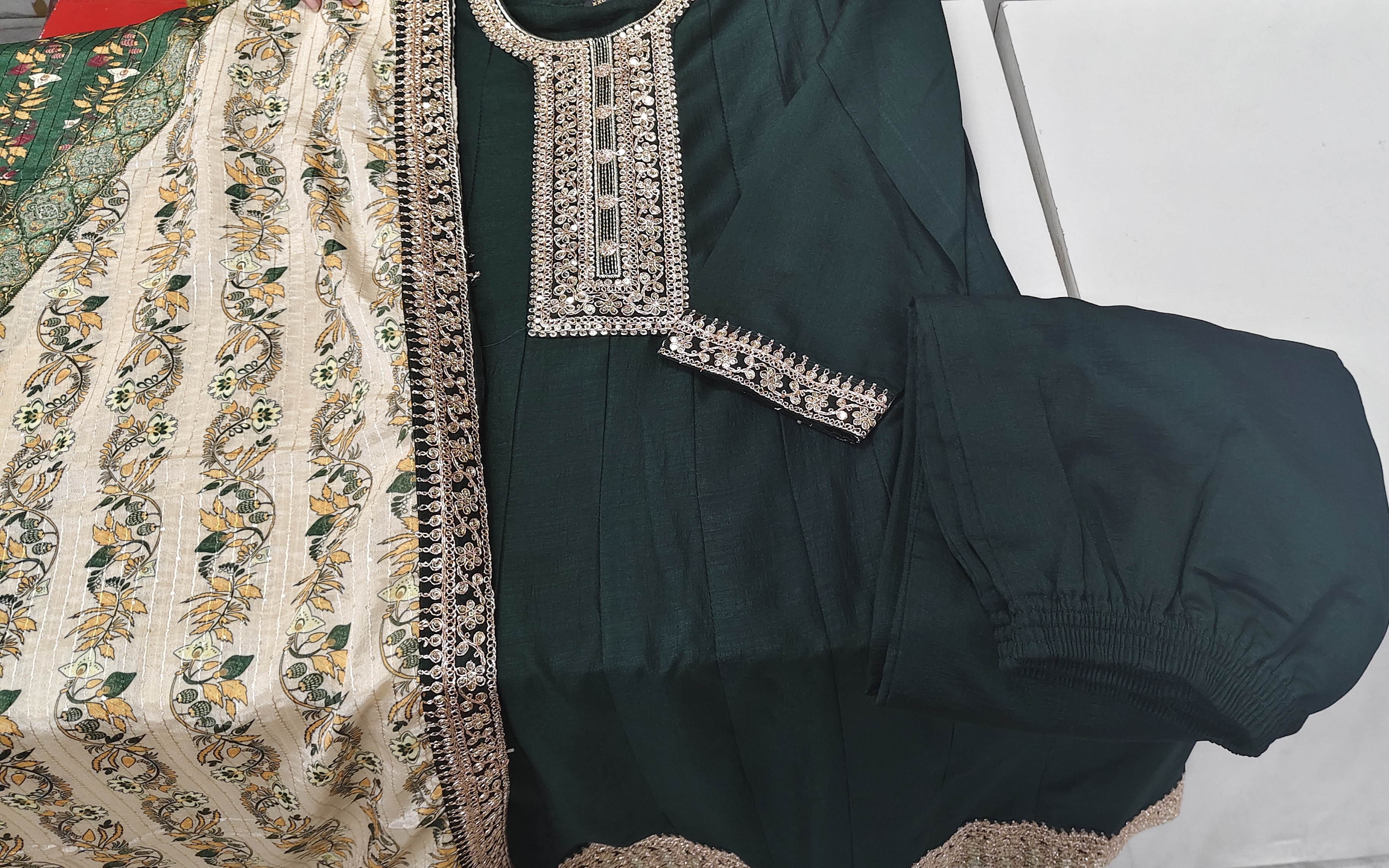 Elegant Embroidered Suit view 2