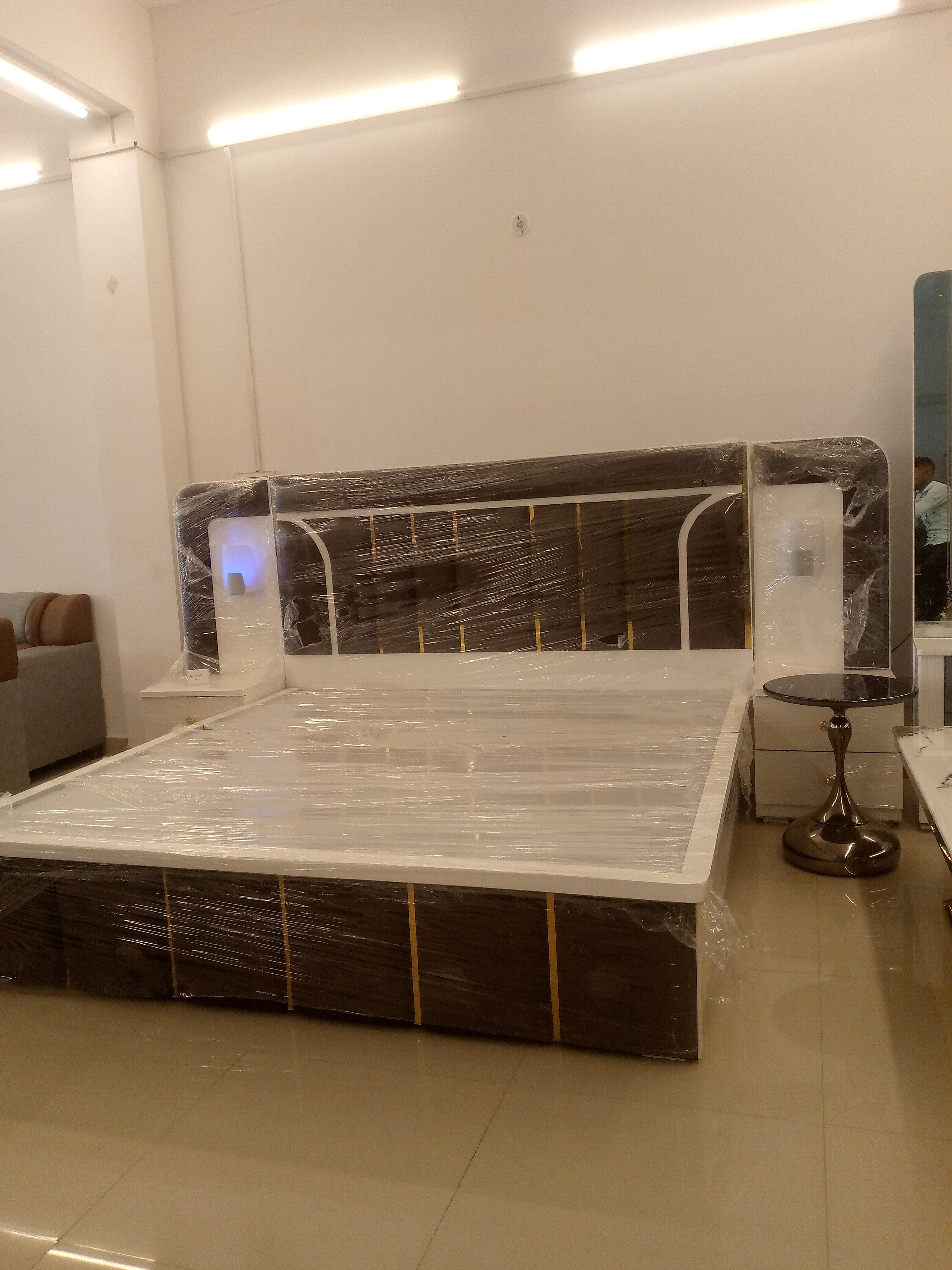 Modern Wooden Bed view 2