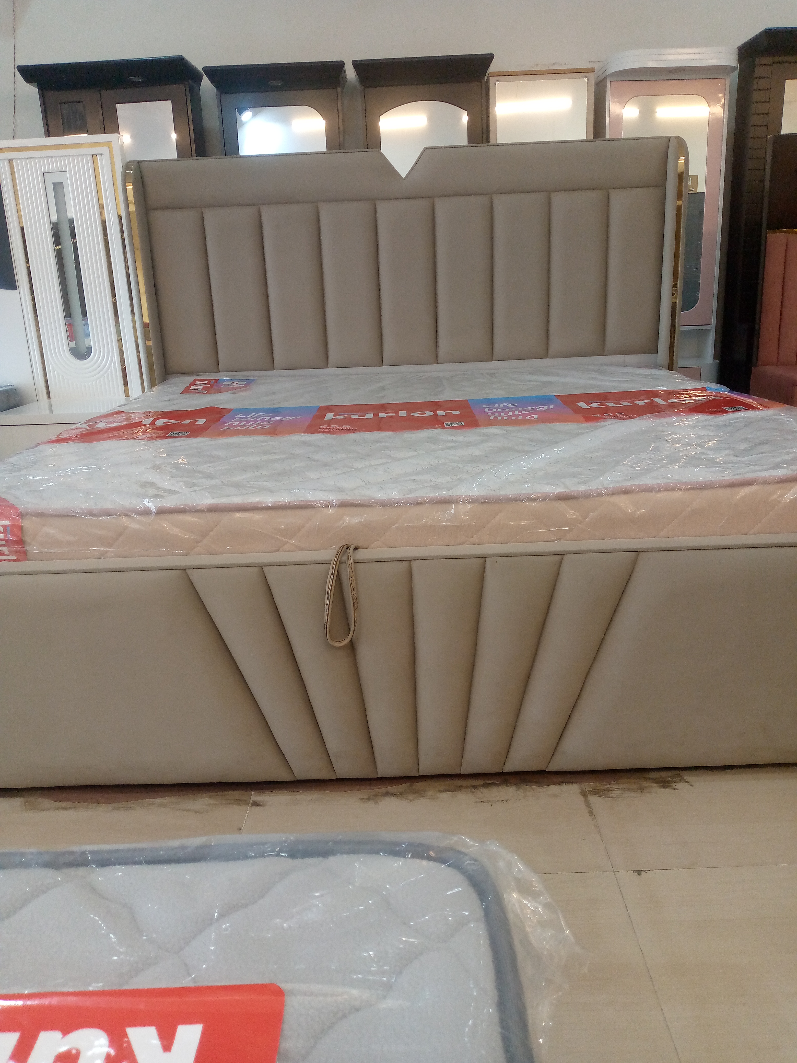 Modern Upholstered Bed view 2