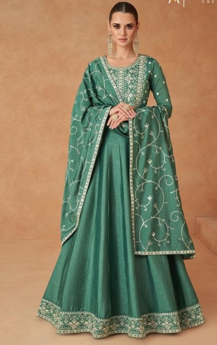 Gulkand Mastani Premium Silk Designer Gown Collection / 9803 / HC001091 view 5