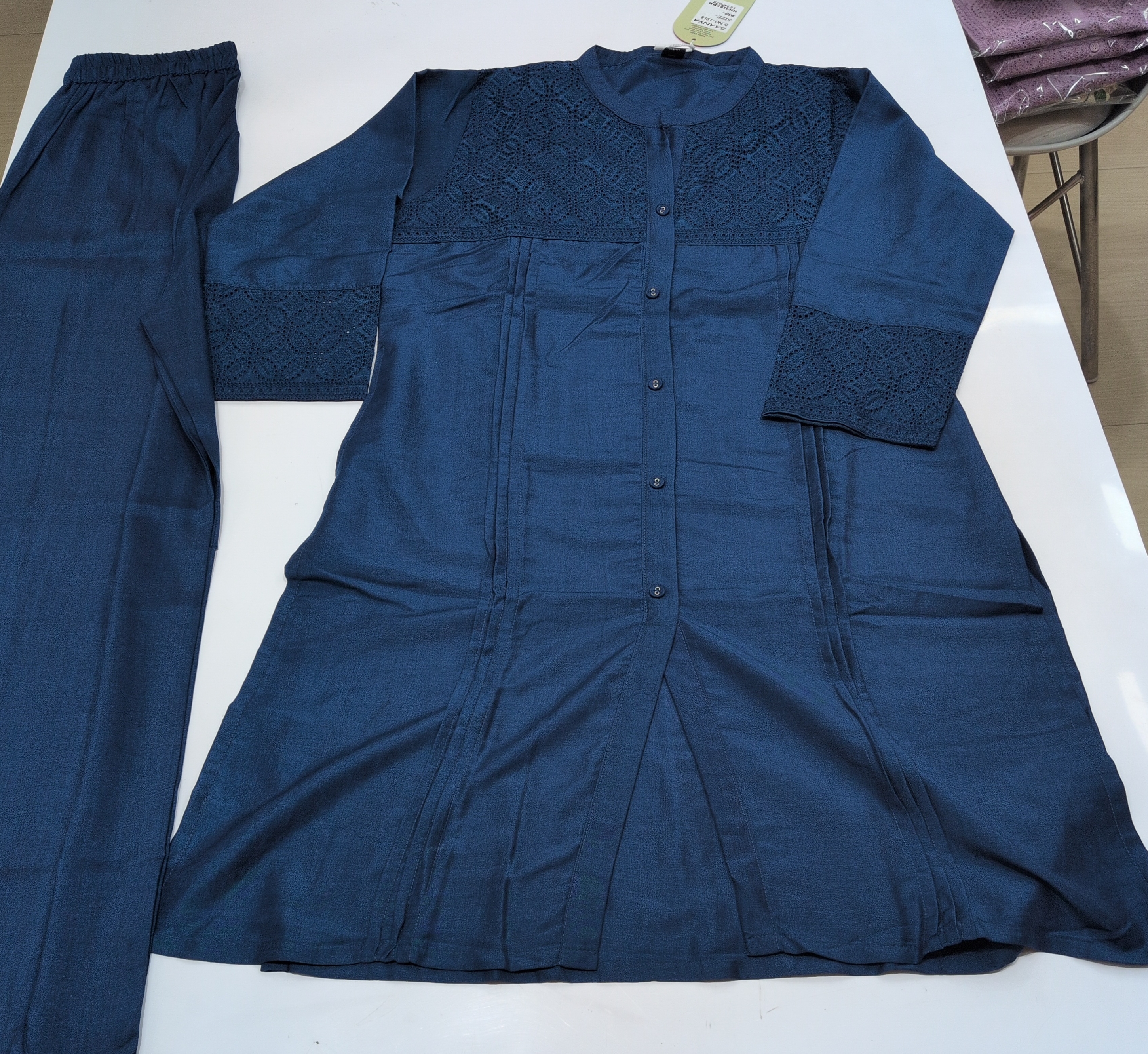 Elegant Nevy Blue Cord Set 1918 / HC002463 view 5