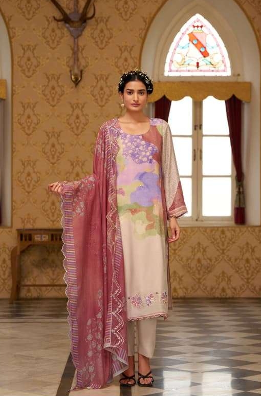 Rangrez  Embroidered Premium Muslin Suits - 2285 / HC002309 view 6