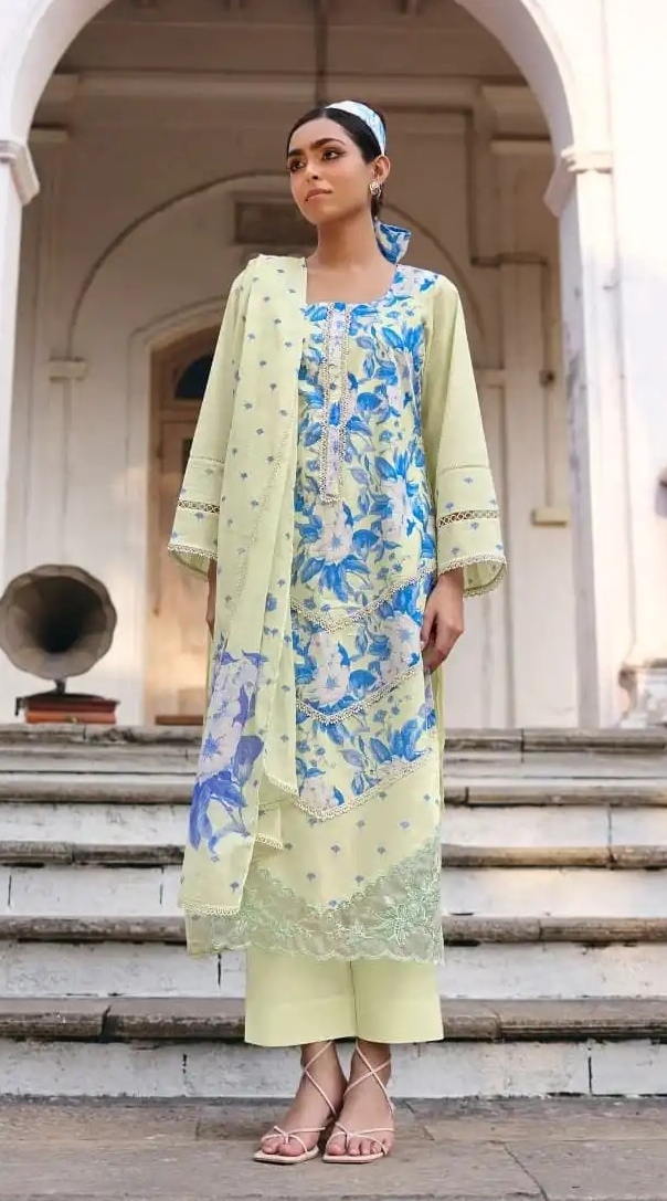 SITAAREE PURE COTTON LAWN WITH REFINED DIGITAL PRINTS UNSTITCHED SALWAR SUITS 2349 / HC002471 view 6