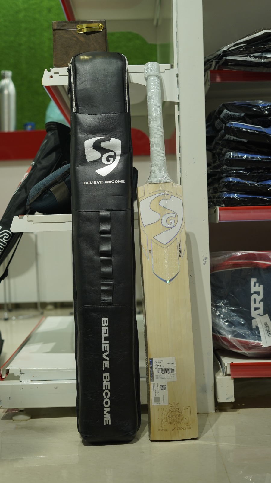 SG Cricket Bat with Cover view 2