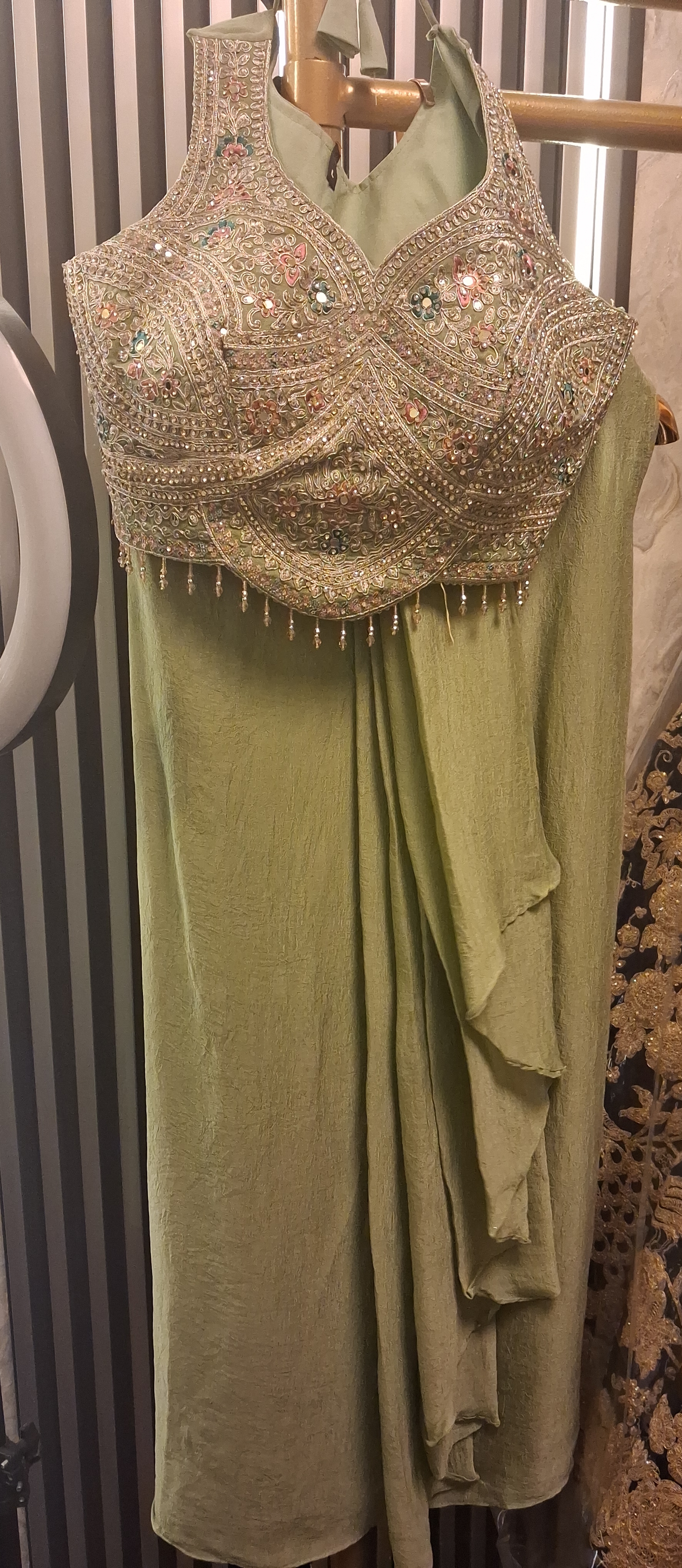Embroidered Party Dress view 2