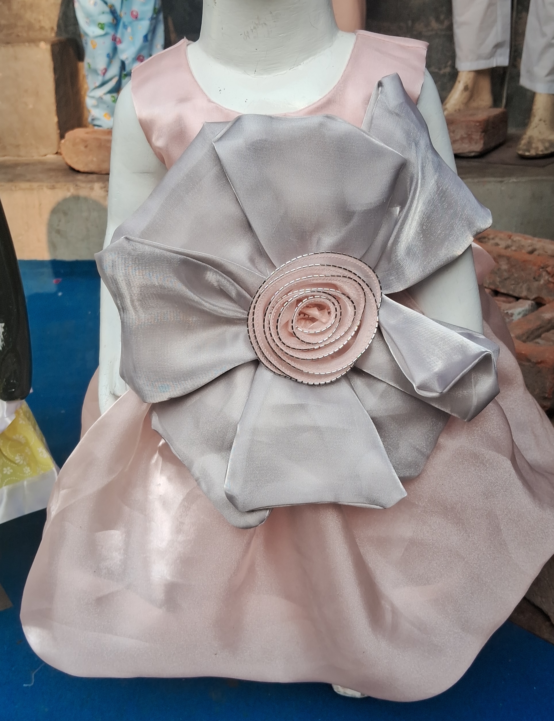 Pink Floral Bow Dress view 2