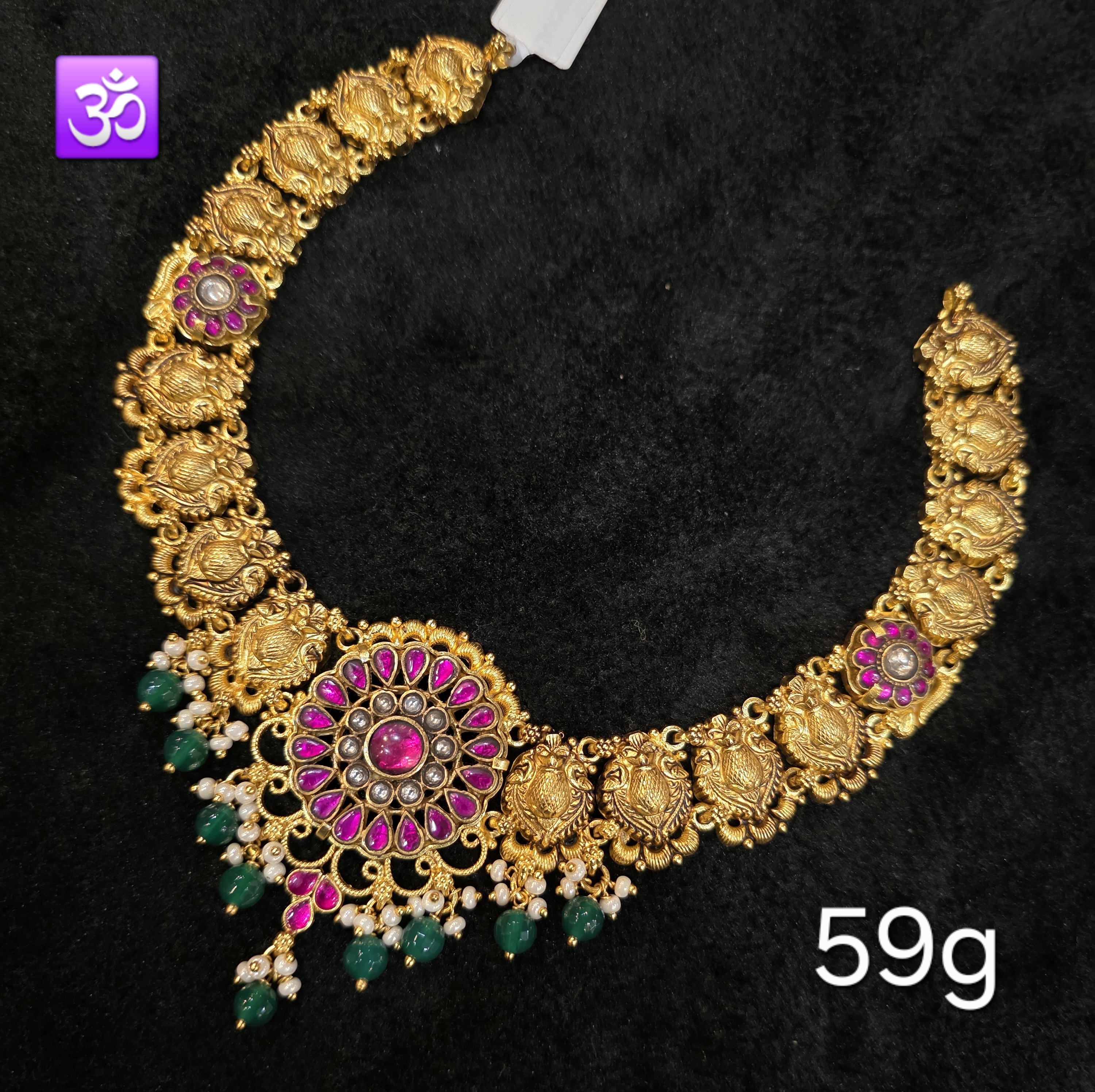 Om Designer Necklace view 2