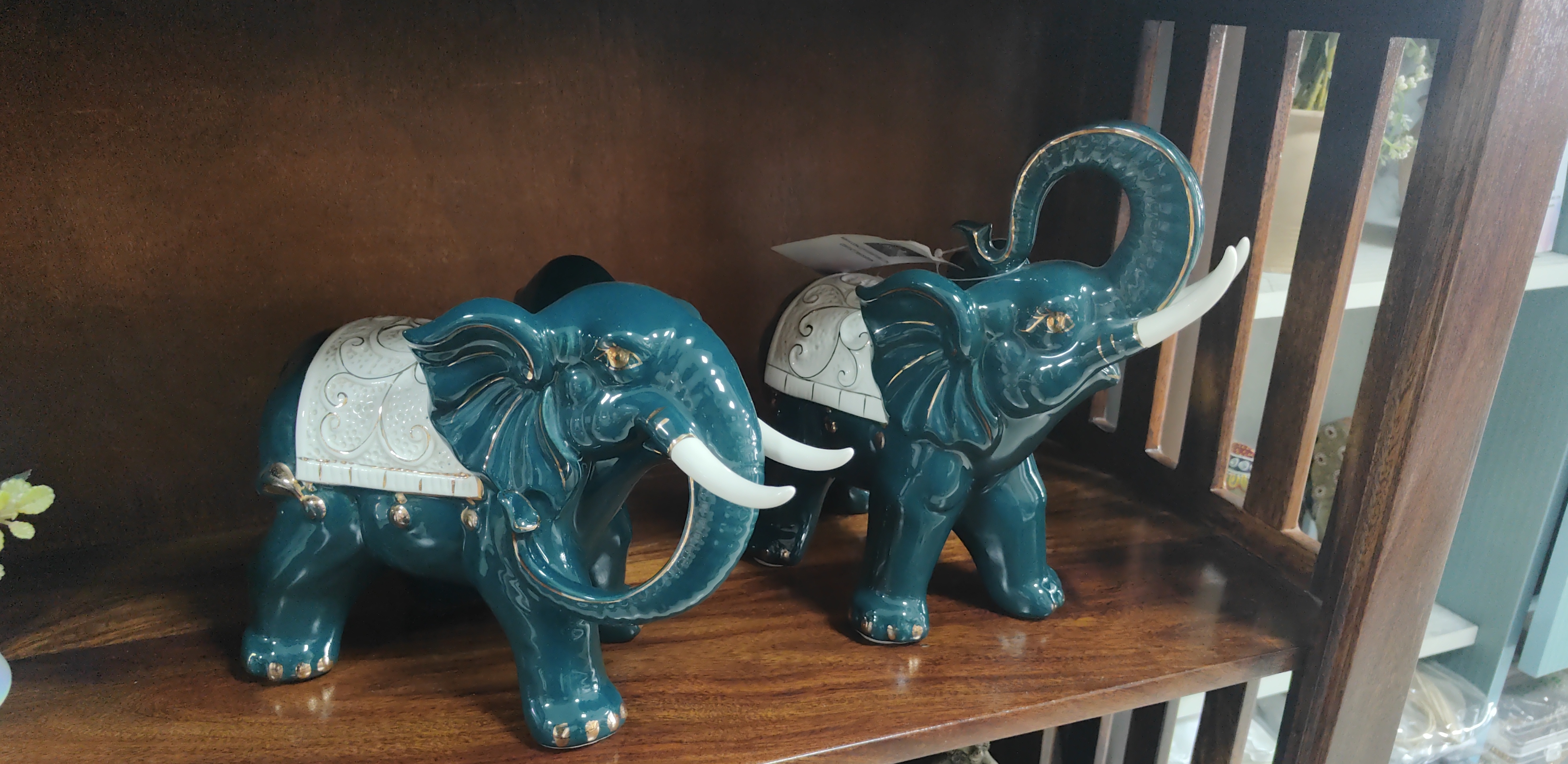 Ceramic Elephant Figurine view 2