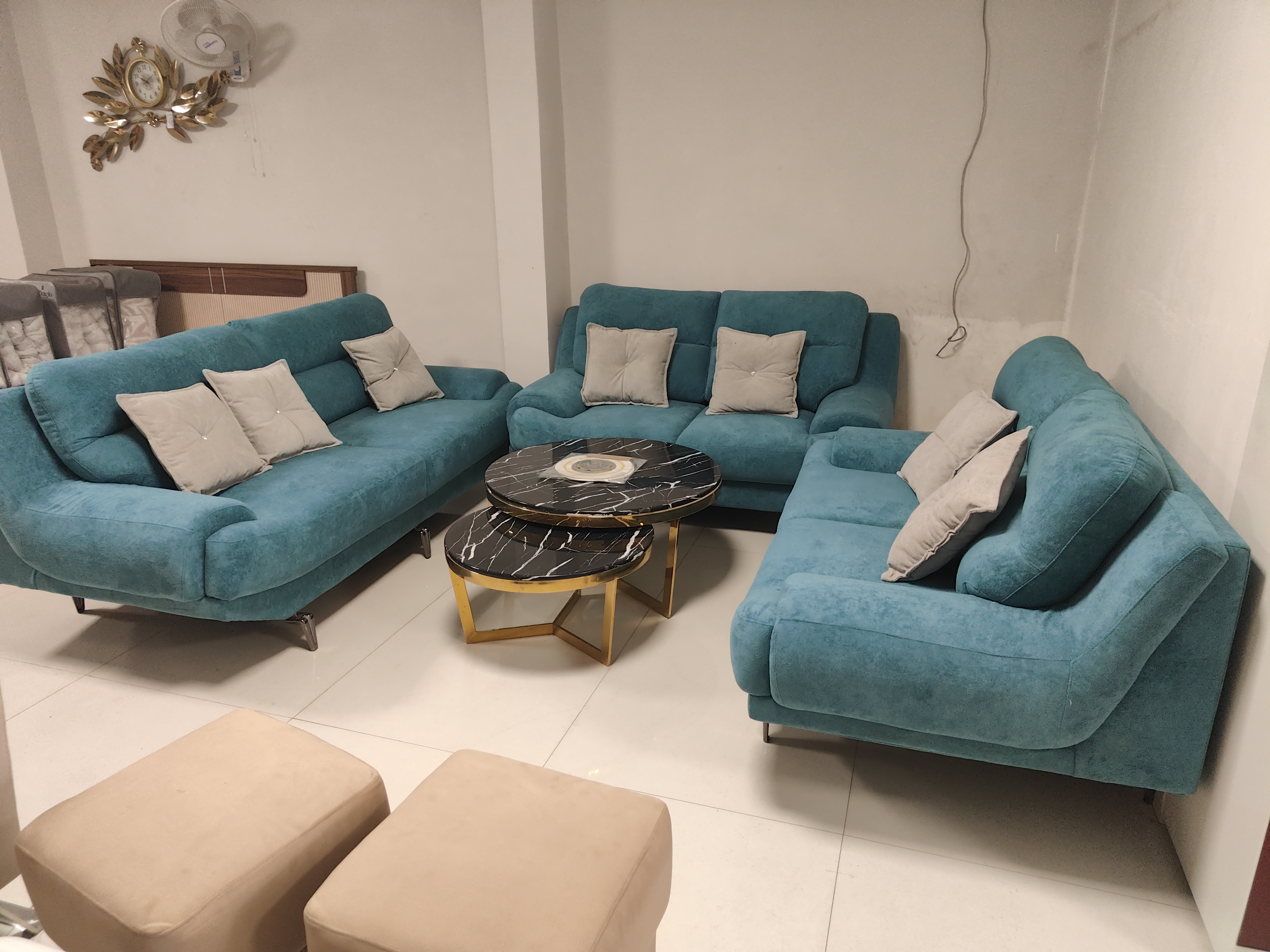 Teal Sofa Set view 2
