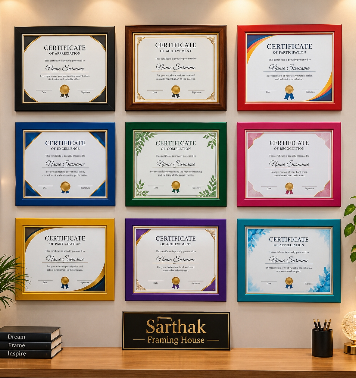 Certificate Framing