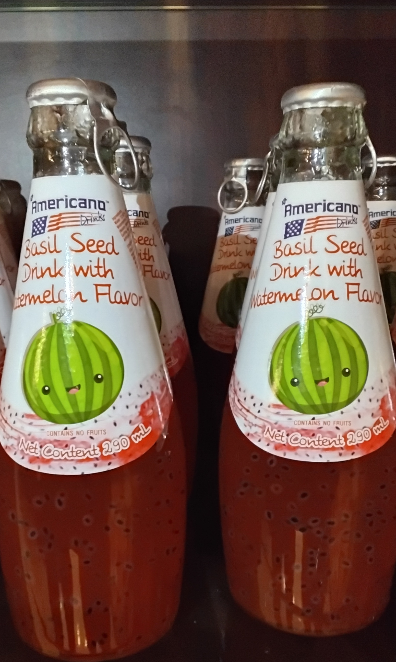 Americano Basil Seed Drink with Watermelon Flavor view 2