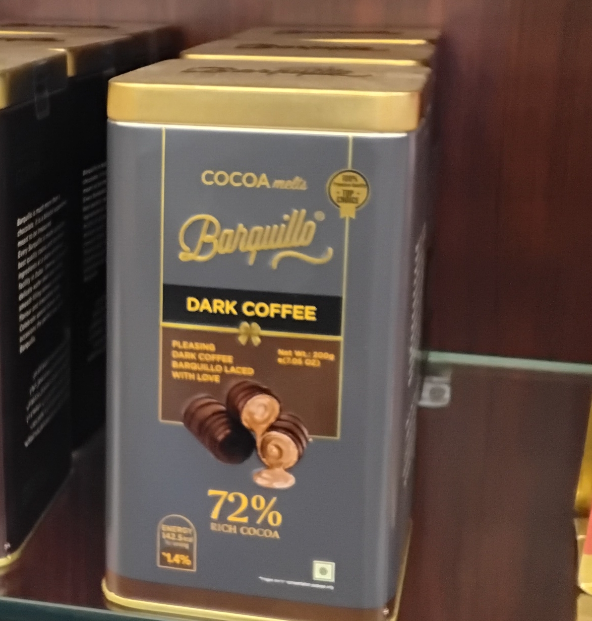 Barquillo Dark Coffee 200gm view 2