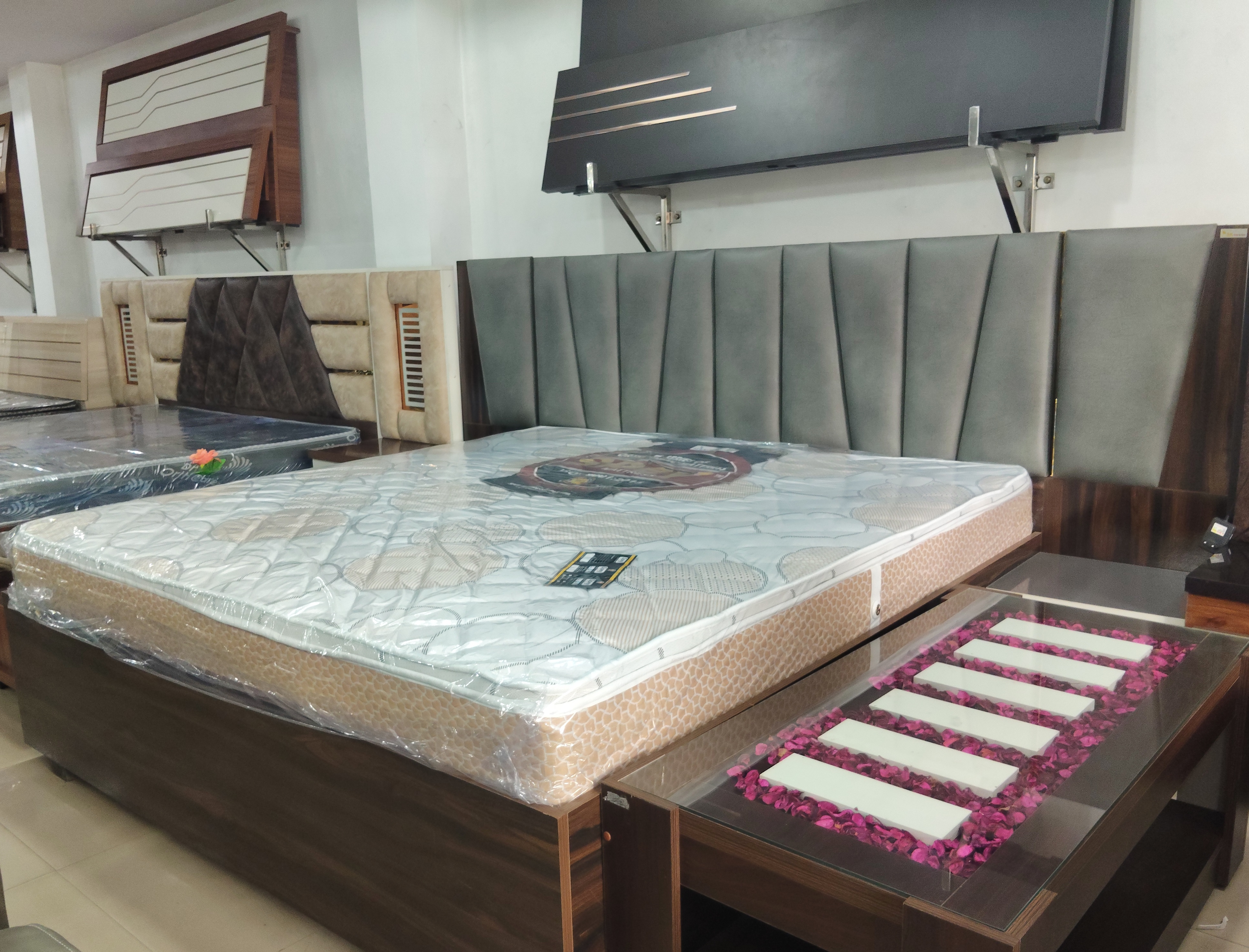 Modern Upholstered Bed view 2