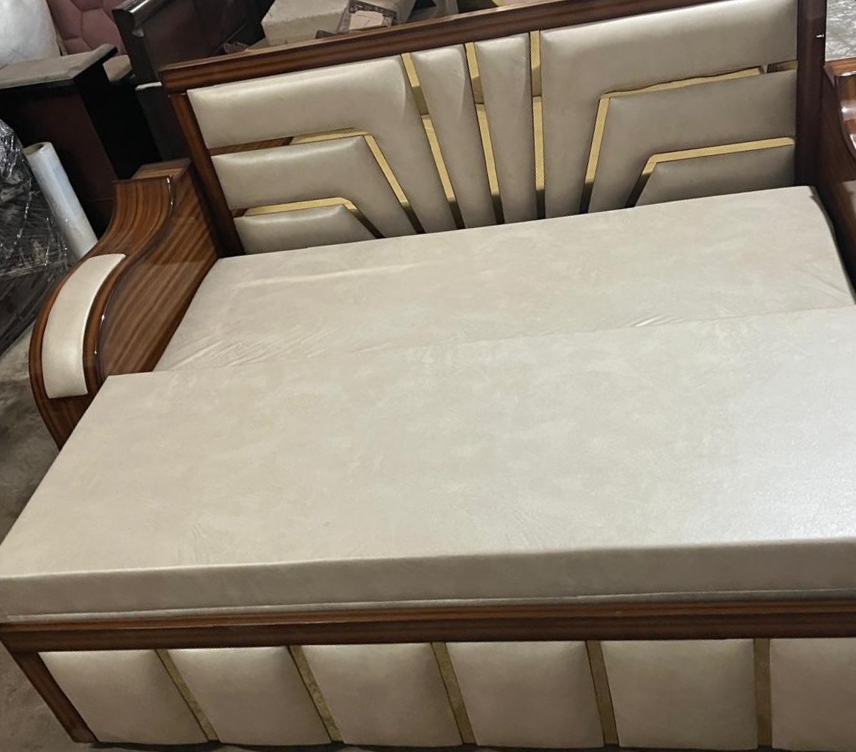 Art Deco Upholstered Bed view 2