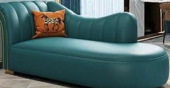 Teal Chaise Lounge view 2