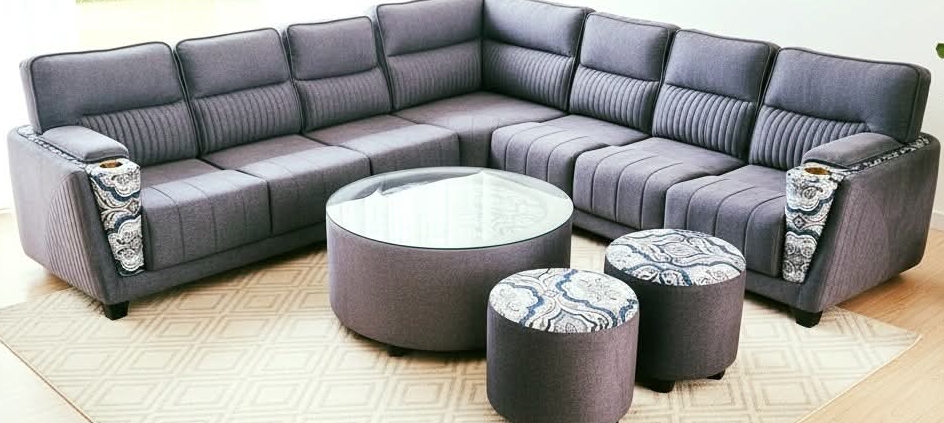Elegant Corner Sofa Set view 2